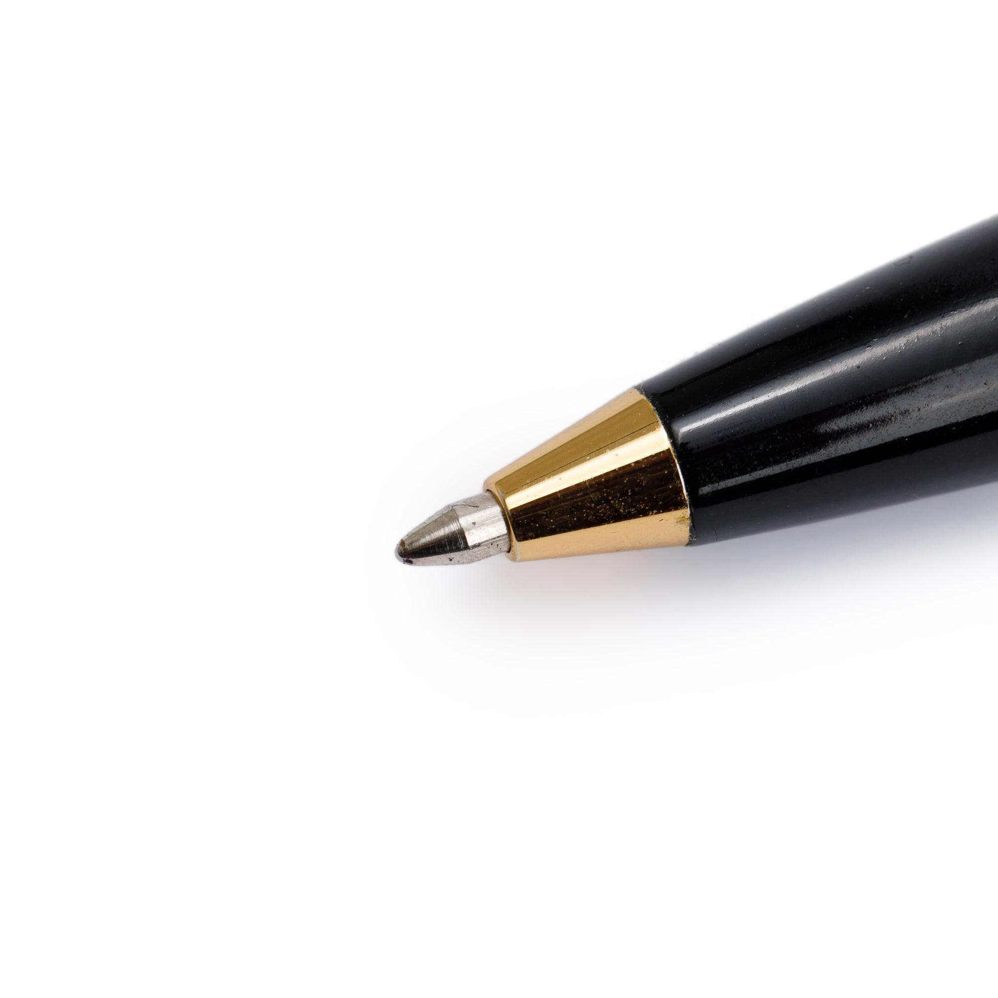 Montblanc Gold-Plated Black Resin 75 Year Anniversary Special Edition Meisterstuck Doue Ballpoint Pen, Small Size