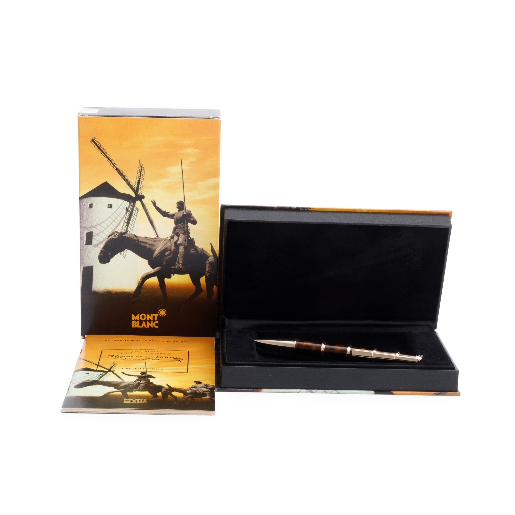 Montblanc Limited Edition Writer's Edition Miguel de Cervantes Ballpoint Pen w/ Box & Papers