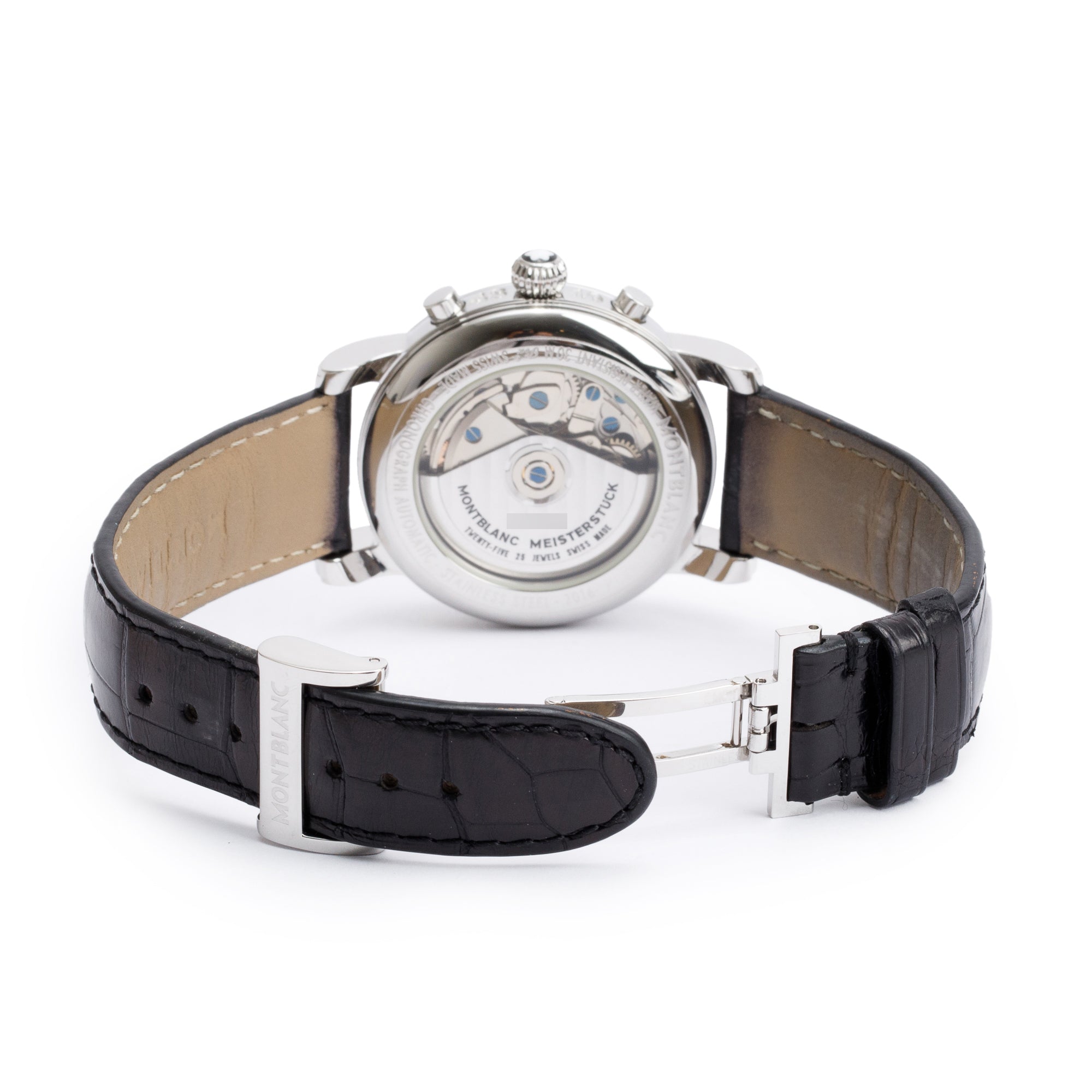 Montblanc Stainless Steel Meisterstuck Star Day Date 38 MM Chronograph Automatic Watch