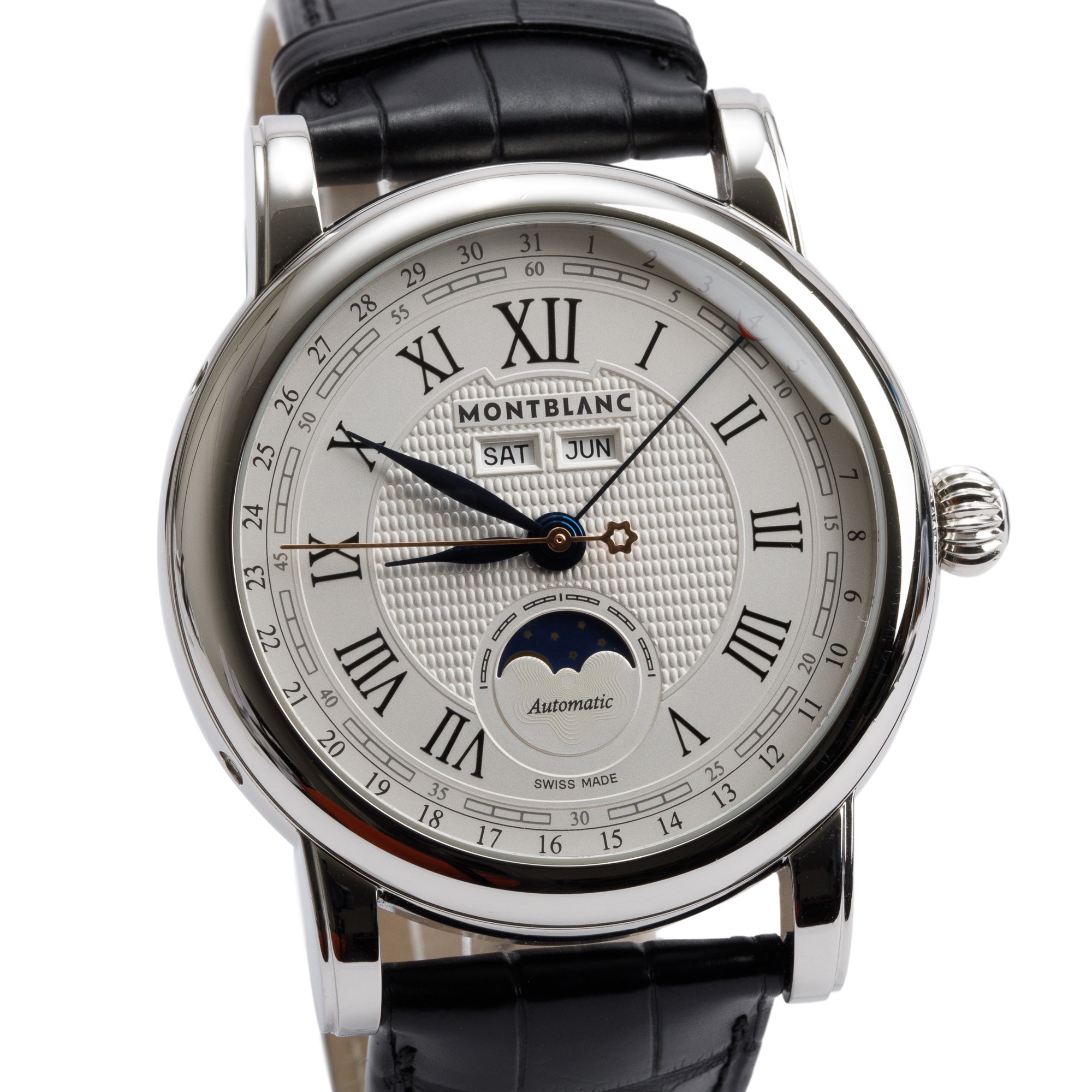Montblanc Stainless Steel Star Legacy Full Calendar 42 MM Automatic Watch 7241 w/ Box & Papers