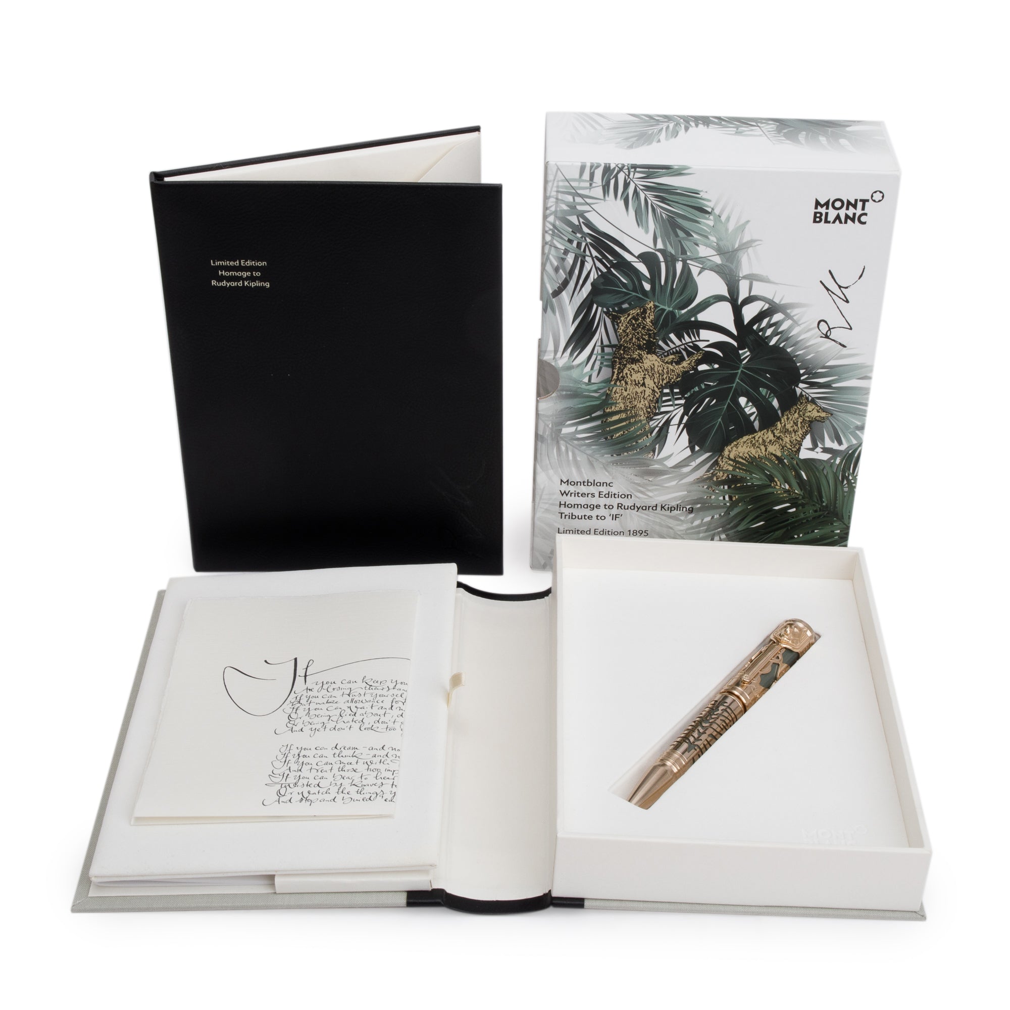 Montblanc Writers Edition Homage to Rudyard Kipling 1985 Limited Edition Fountain Pen w/ Box & Receipt