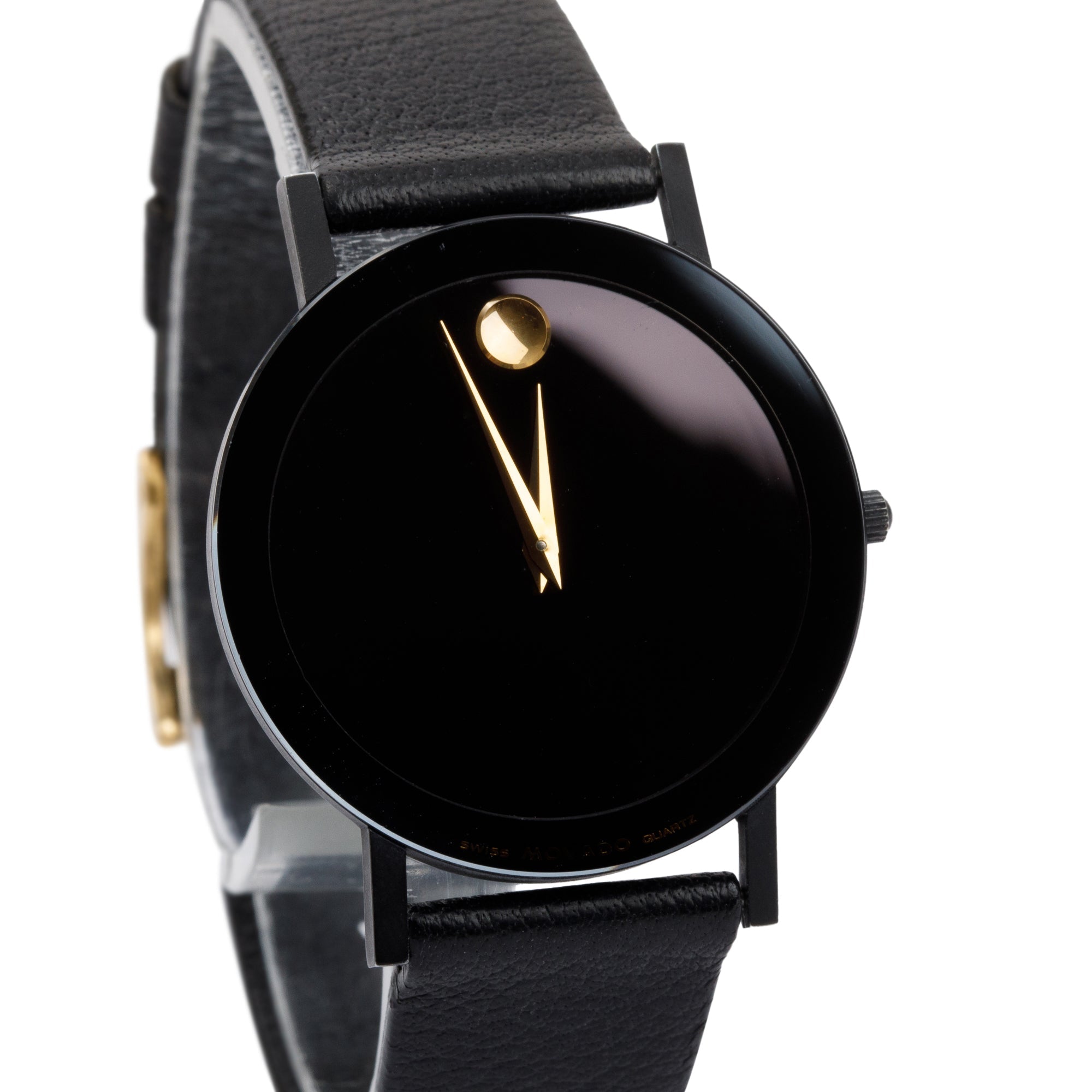 Movado Black PVD & Stainless Steel Museum Ultra Slim 30 MM Watch