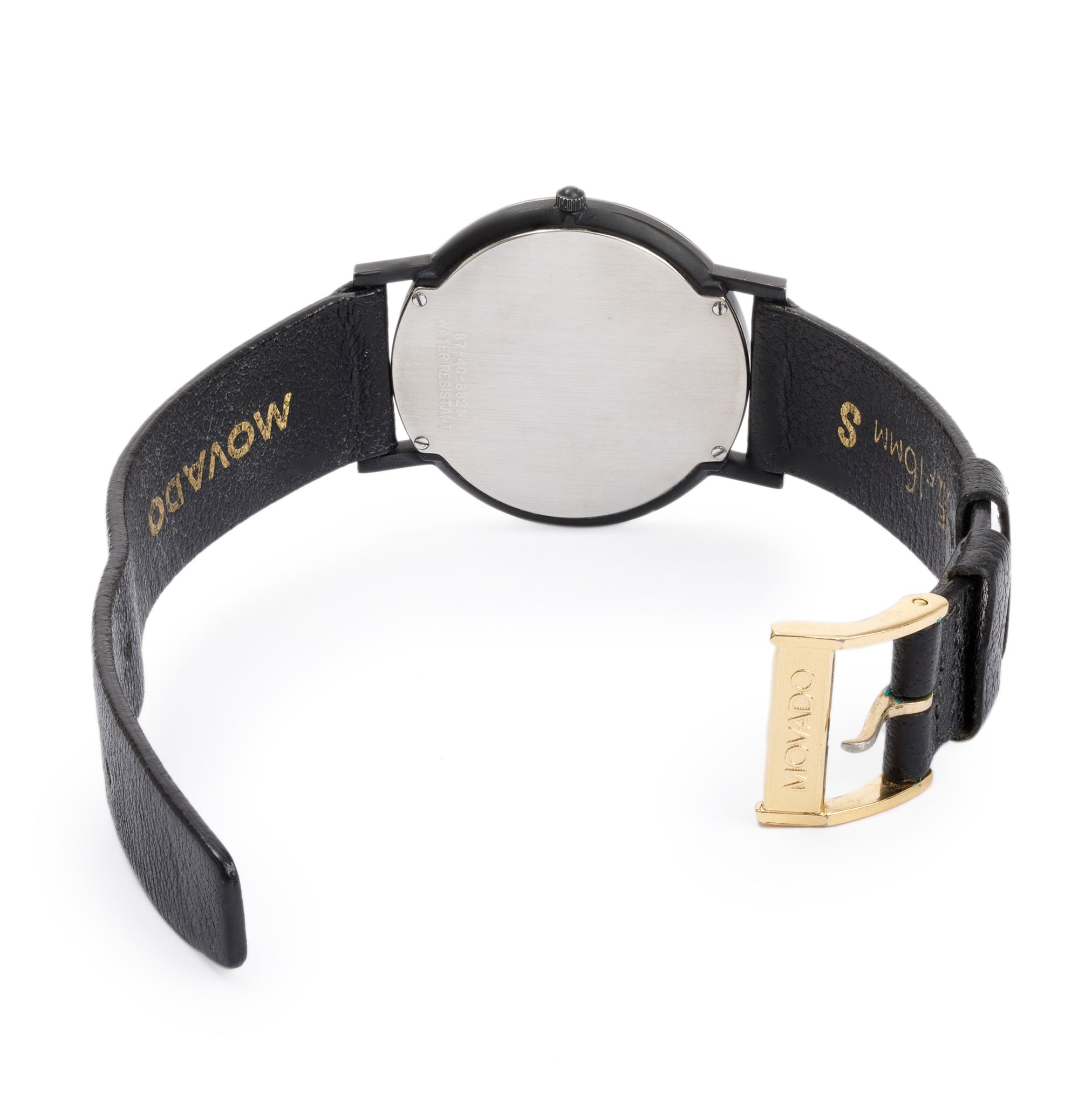 Movado Black PVD & Stainless Steel Museum Ultra Slim 30 MM Watch