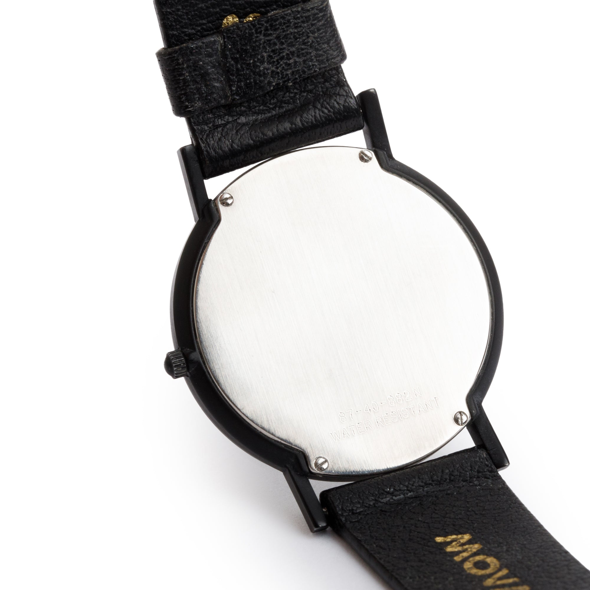 Movado Black PVD & Stainless Steel Museum Ultra Slim 30 MM Watch