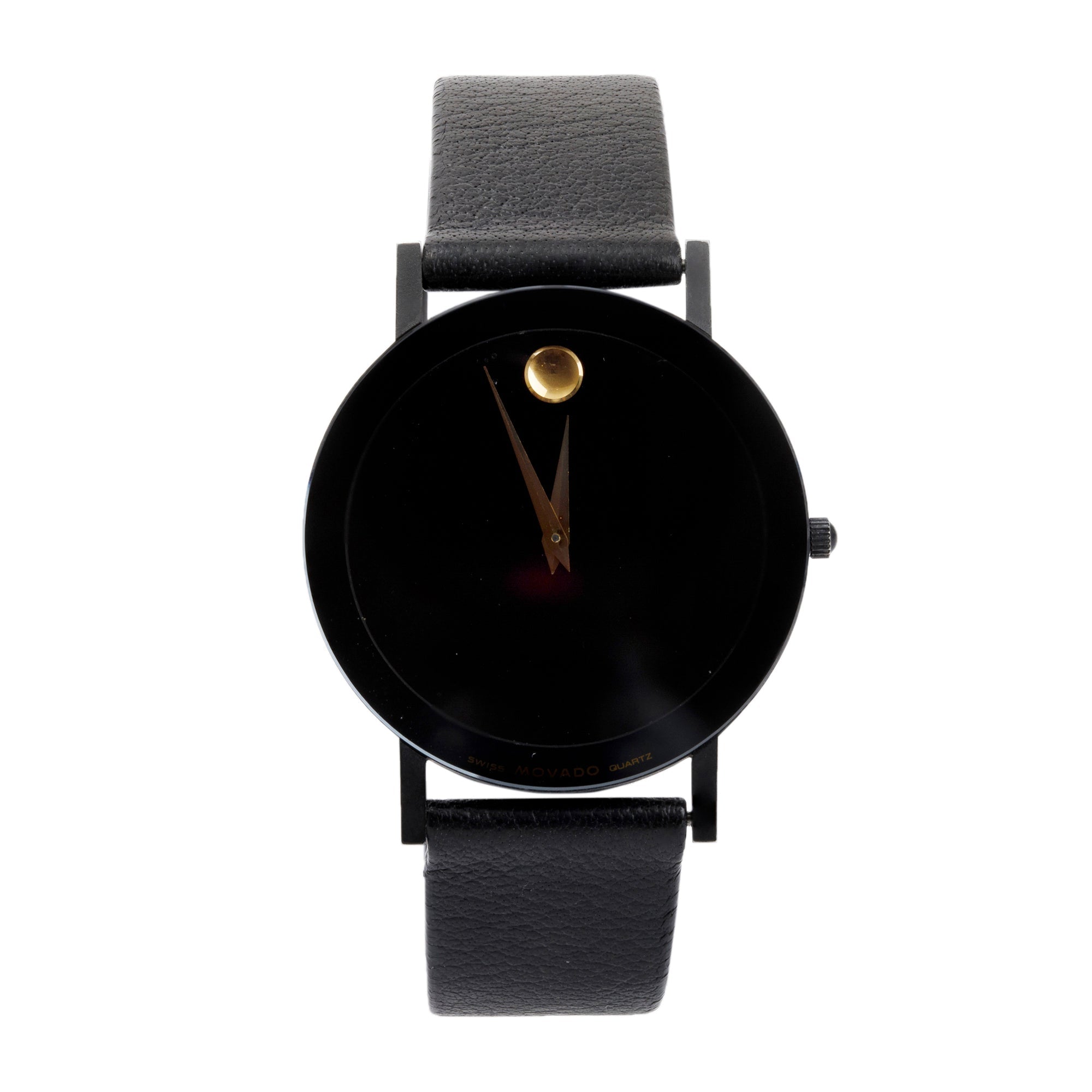 Movado Black PVD & Stainless Steel Museum Ultra Slim 30 MM Watch