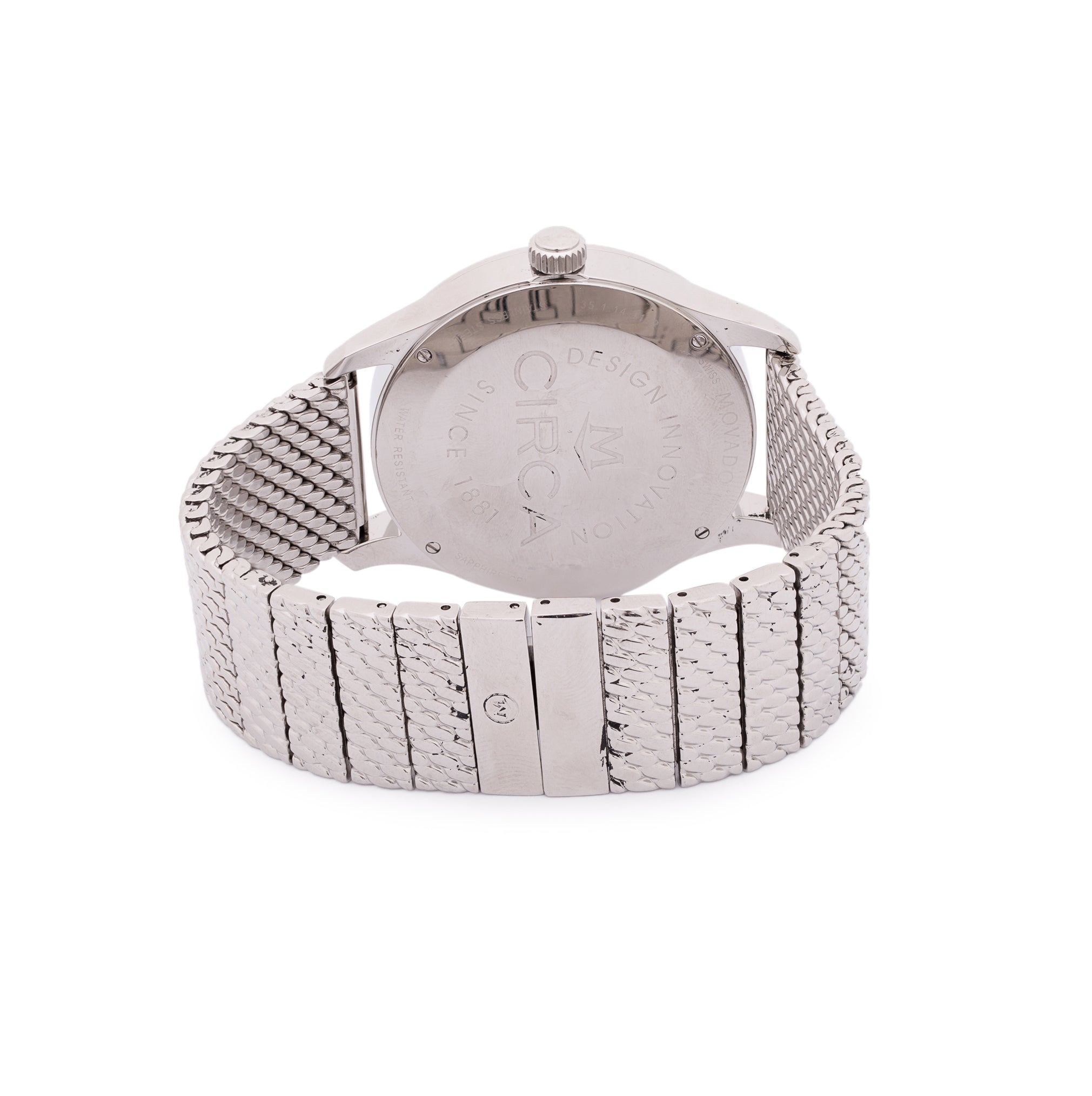 Movado Circa 40 MM Quartz Watch w/ Box & Papers