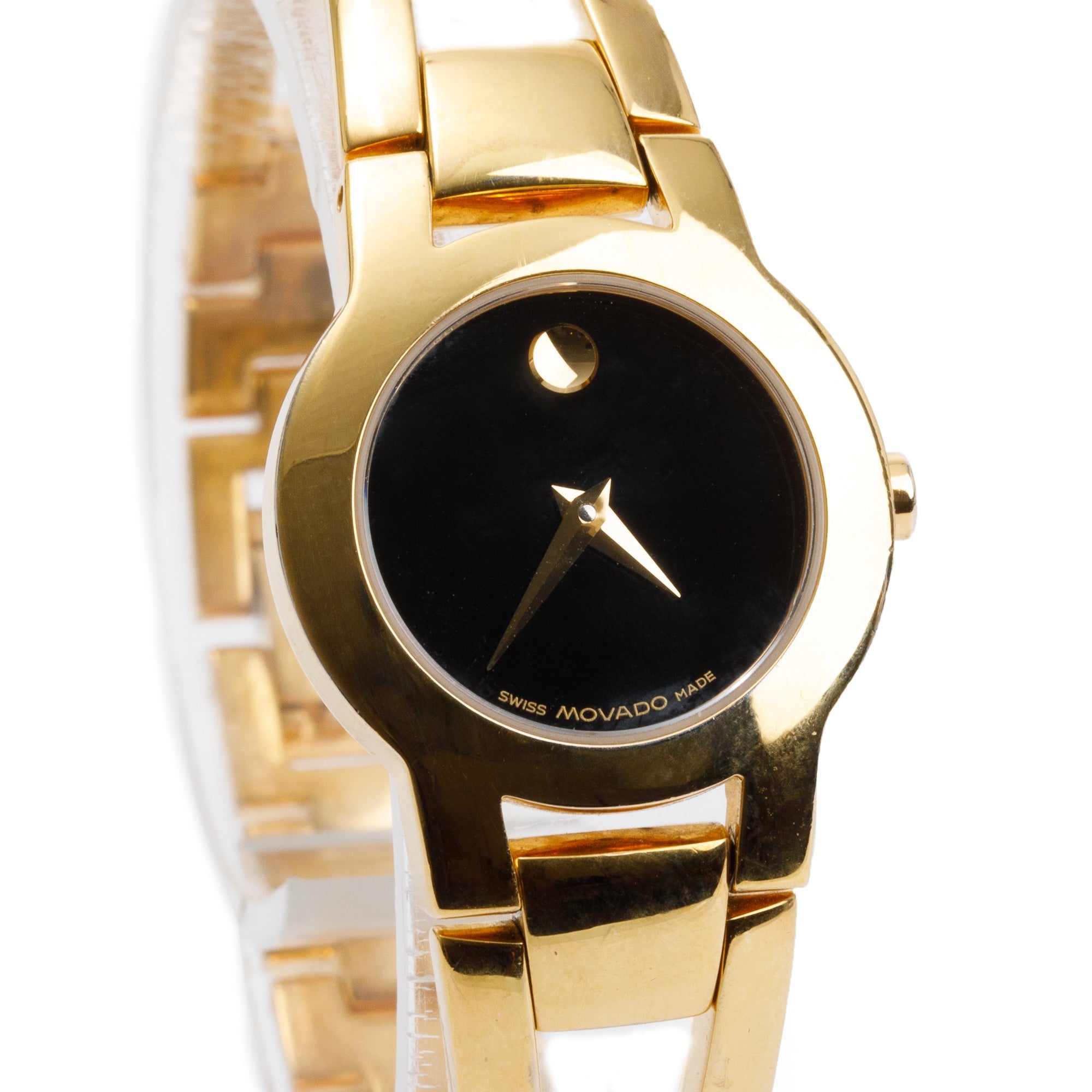 Movado Gold-Plated Stainless Steel Amarosa 24 MM Watch