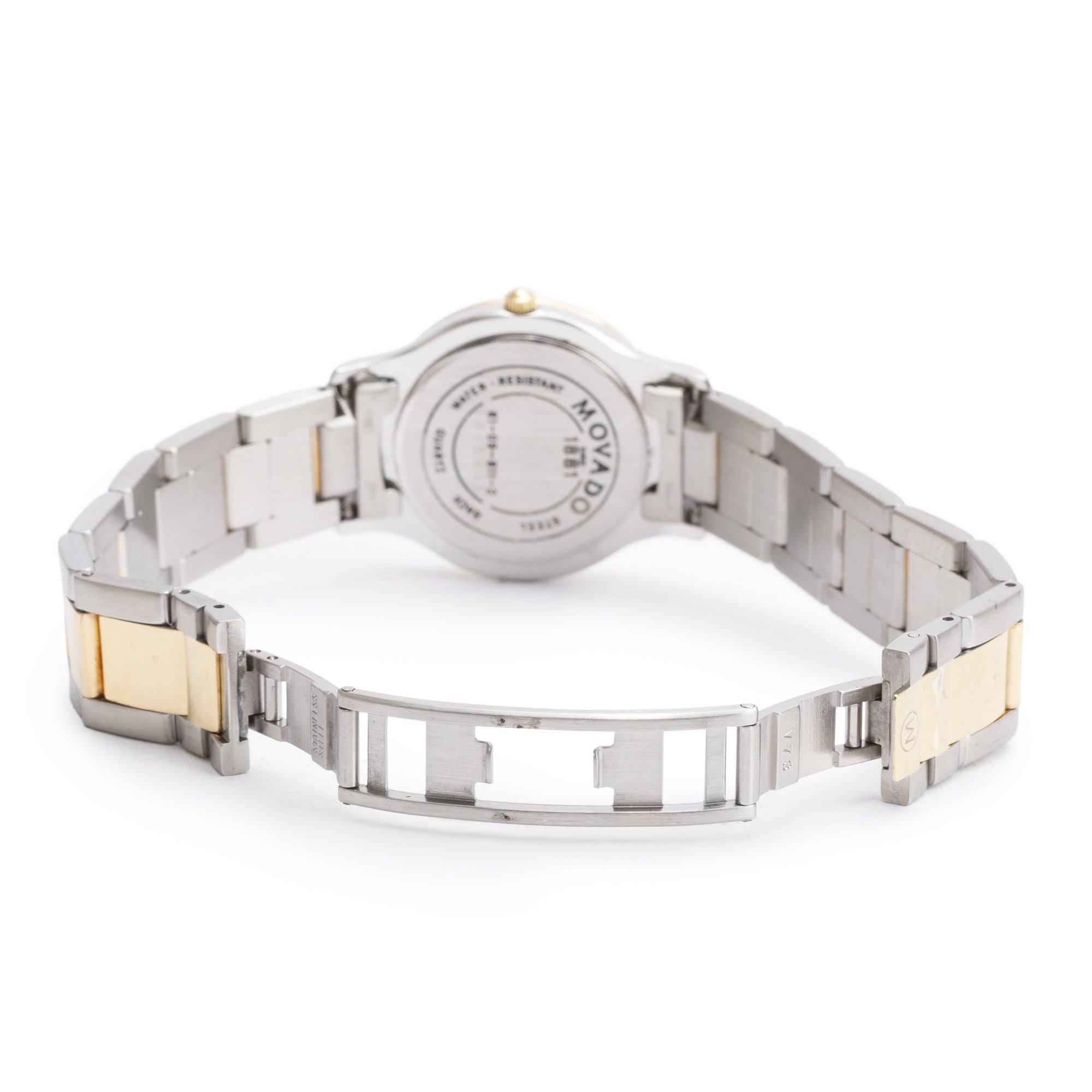 Movado Gold-Plated & Stainless Steel Gentry 28 MM Quartz Watch