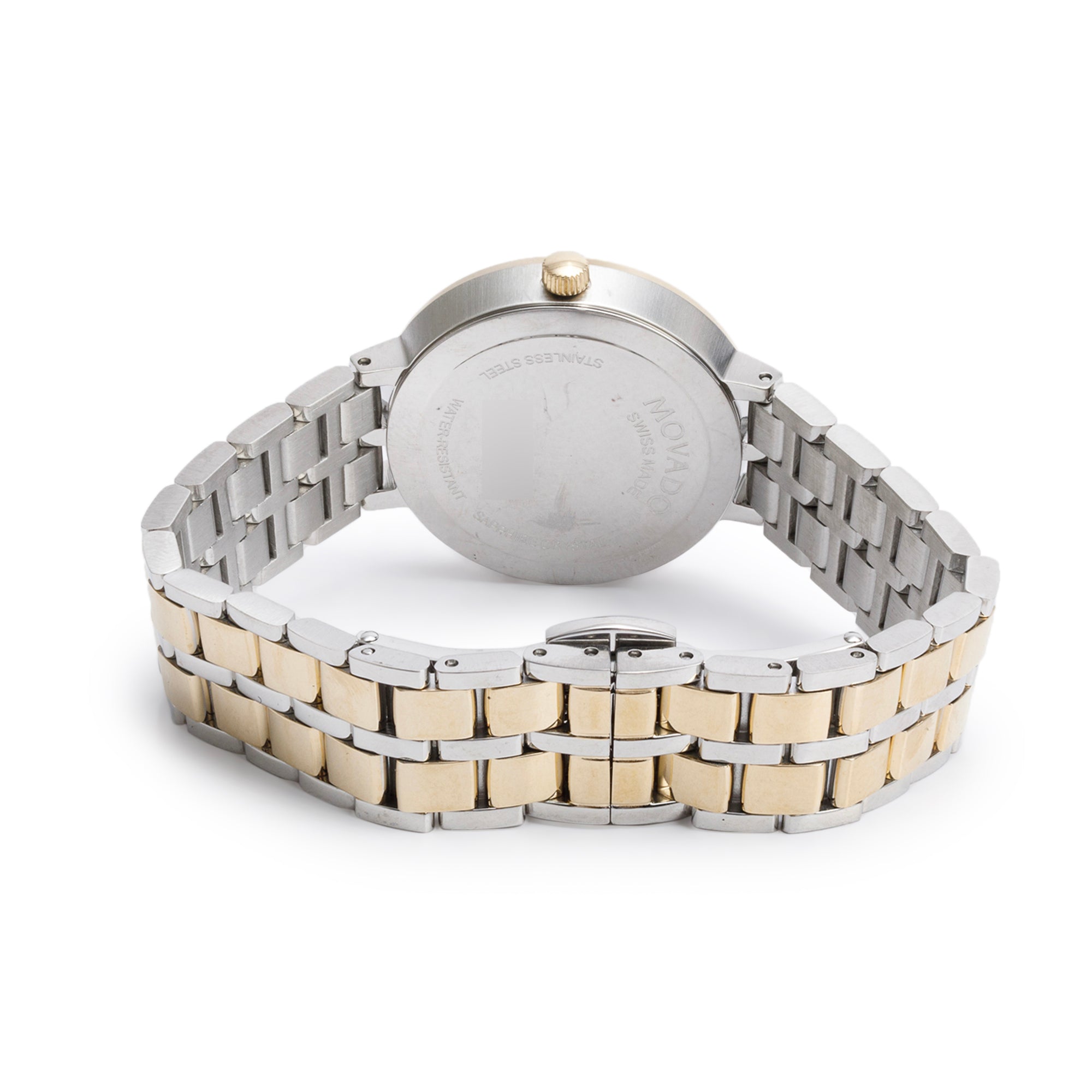 Movado Gold-Plated & Stainless Steel Kora 28 MM Quartz Watch Mother of Pearl Dial