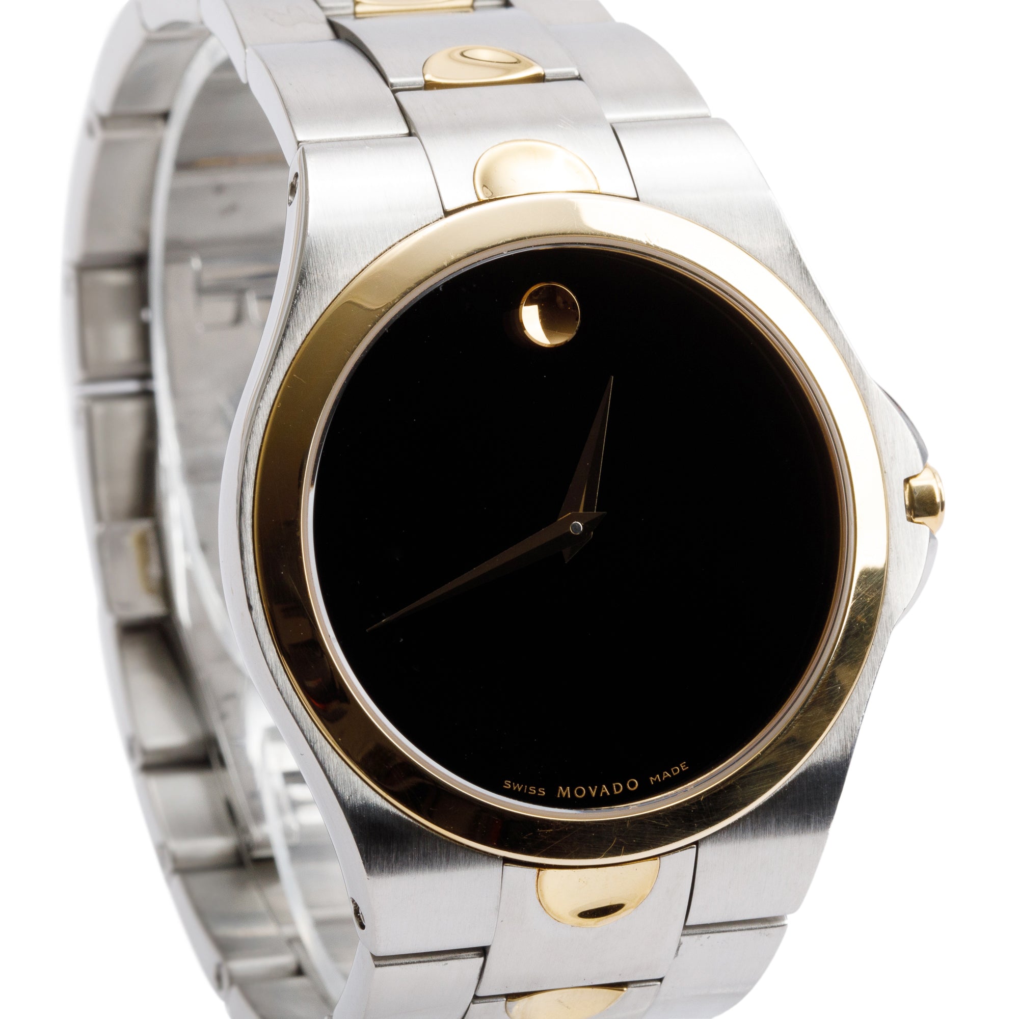 Movado Gold-Plated & Stainless Steel Luno Sport 38 MM Quartz Watch