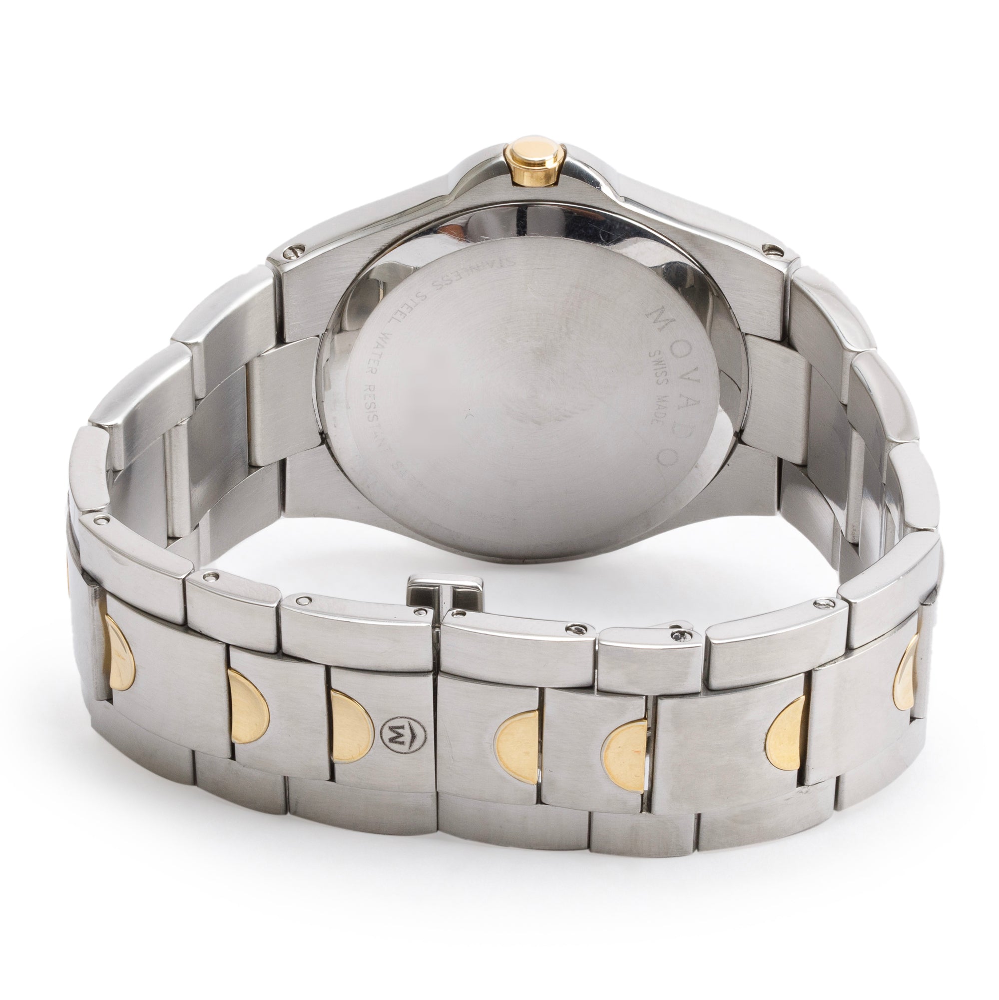 Movado Gold-Plated & Stainless Steel Luno Sport 38 MM Quartz Watch