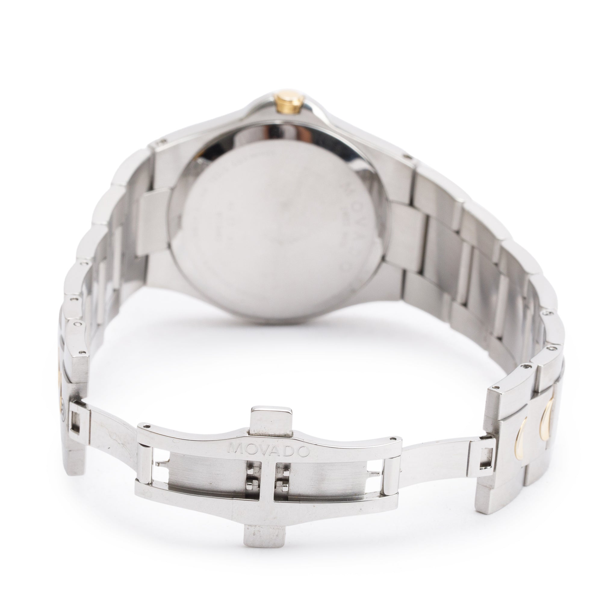 Movado Gold-Plated & Stainless Steel Luno Sport 38 MM Quartz Watch