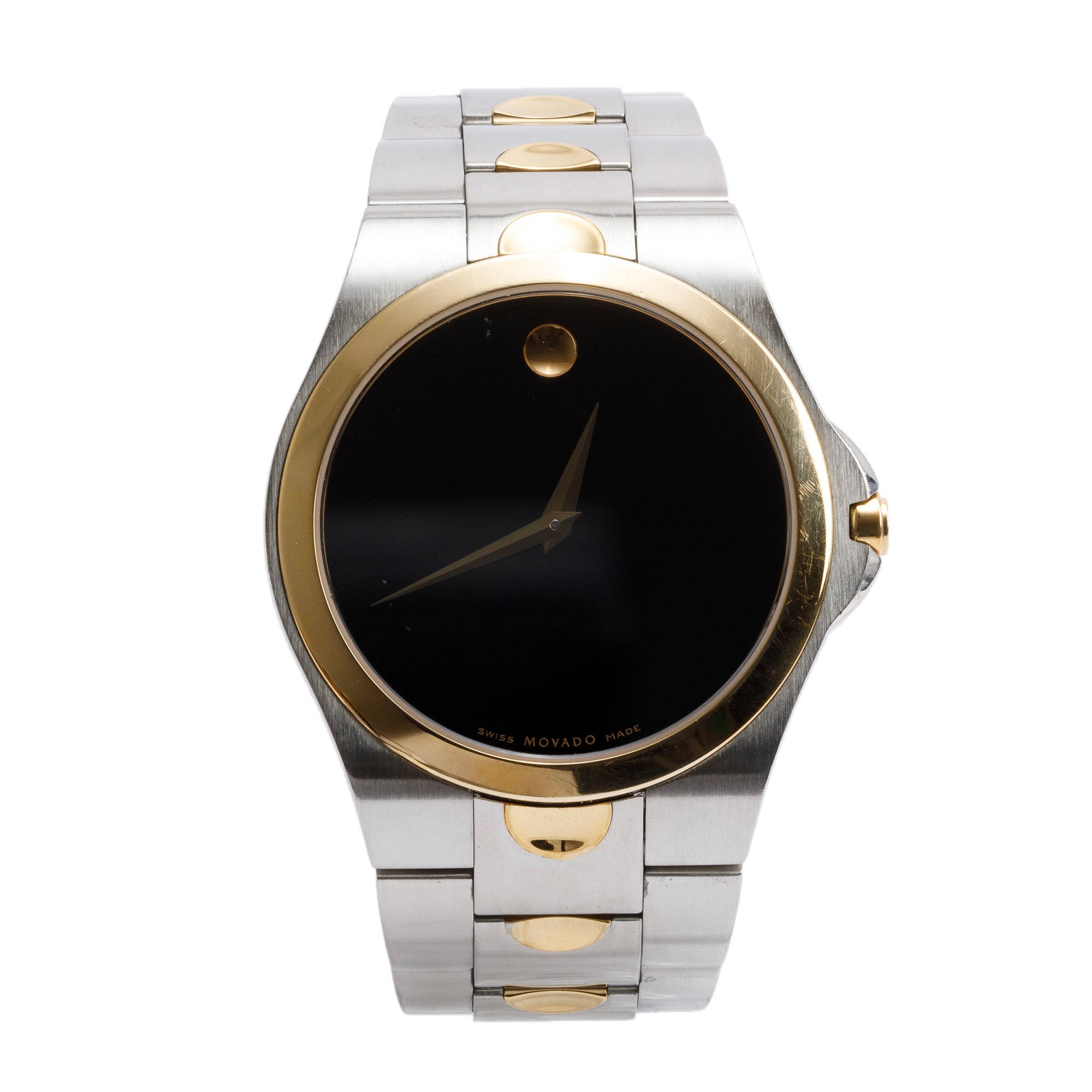 Movado Gold-Plated & Stainless Steel Luno Sport 38 MM Quartz Watch