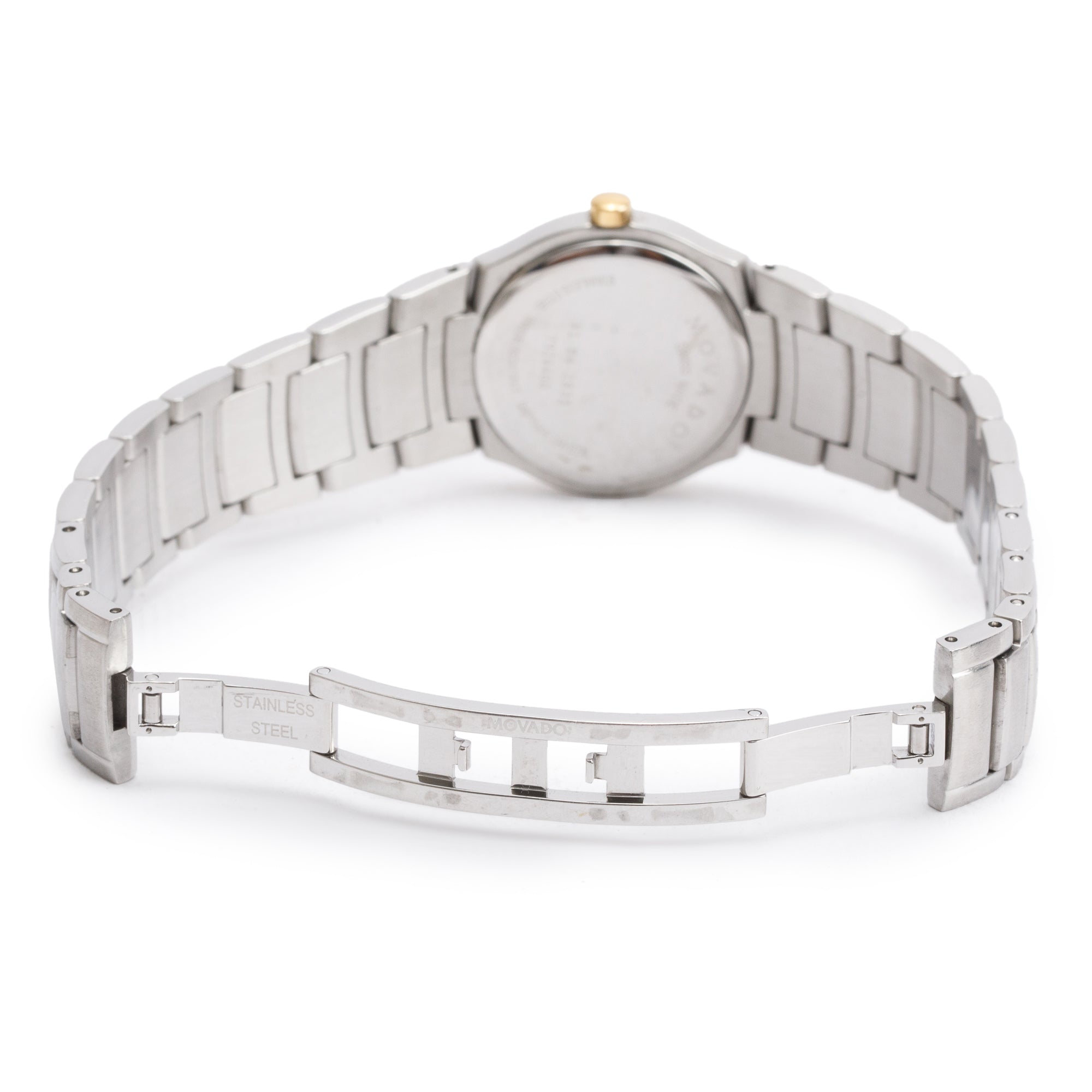 Movado Gold-Plated & Stainless Steel Museum 25 MM Quartz Watch