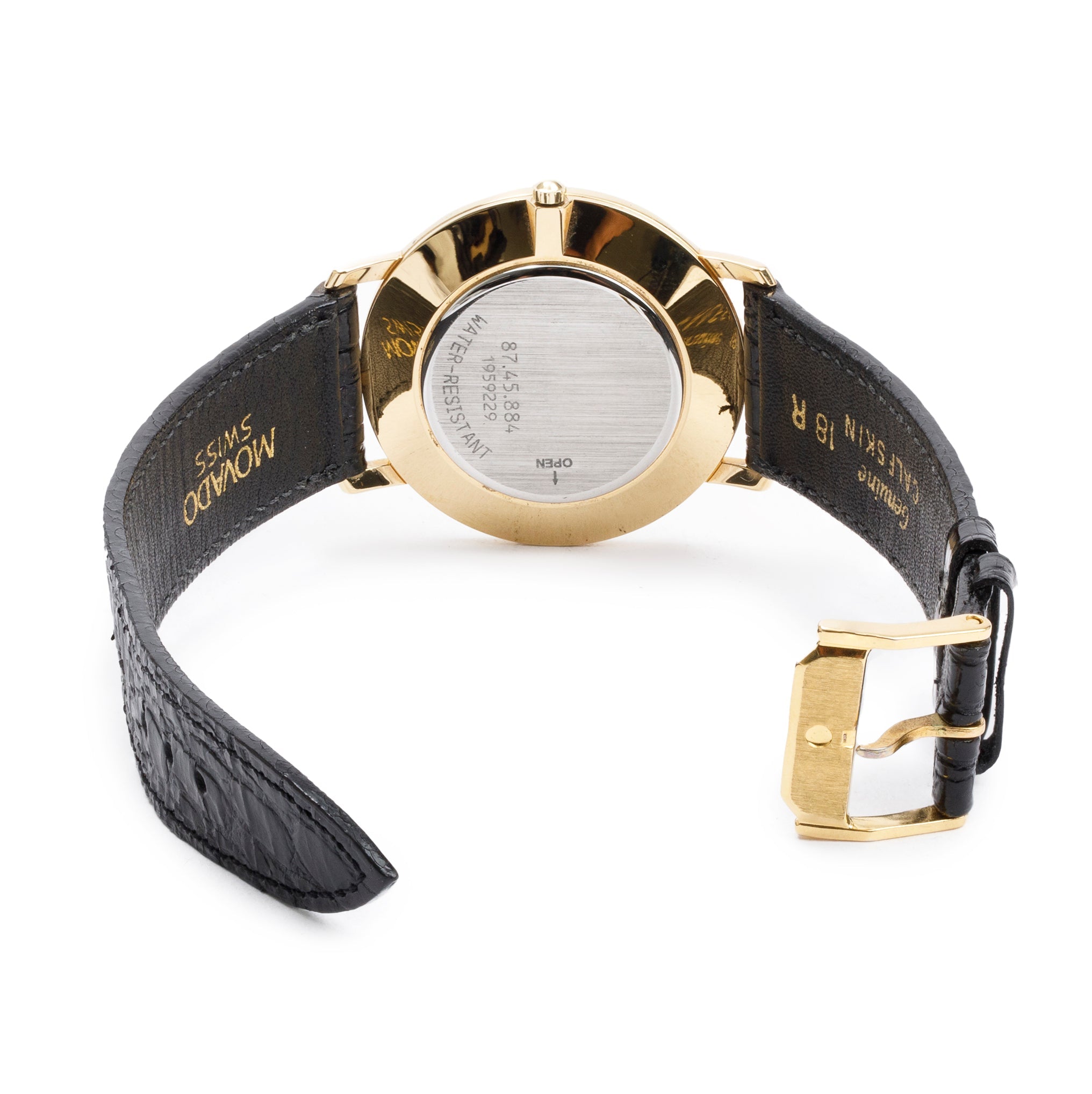 Movado Gold Plated Stainless Steel Museum Classic 34 MM Watch w/ Box