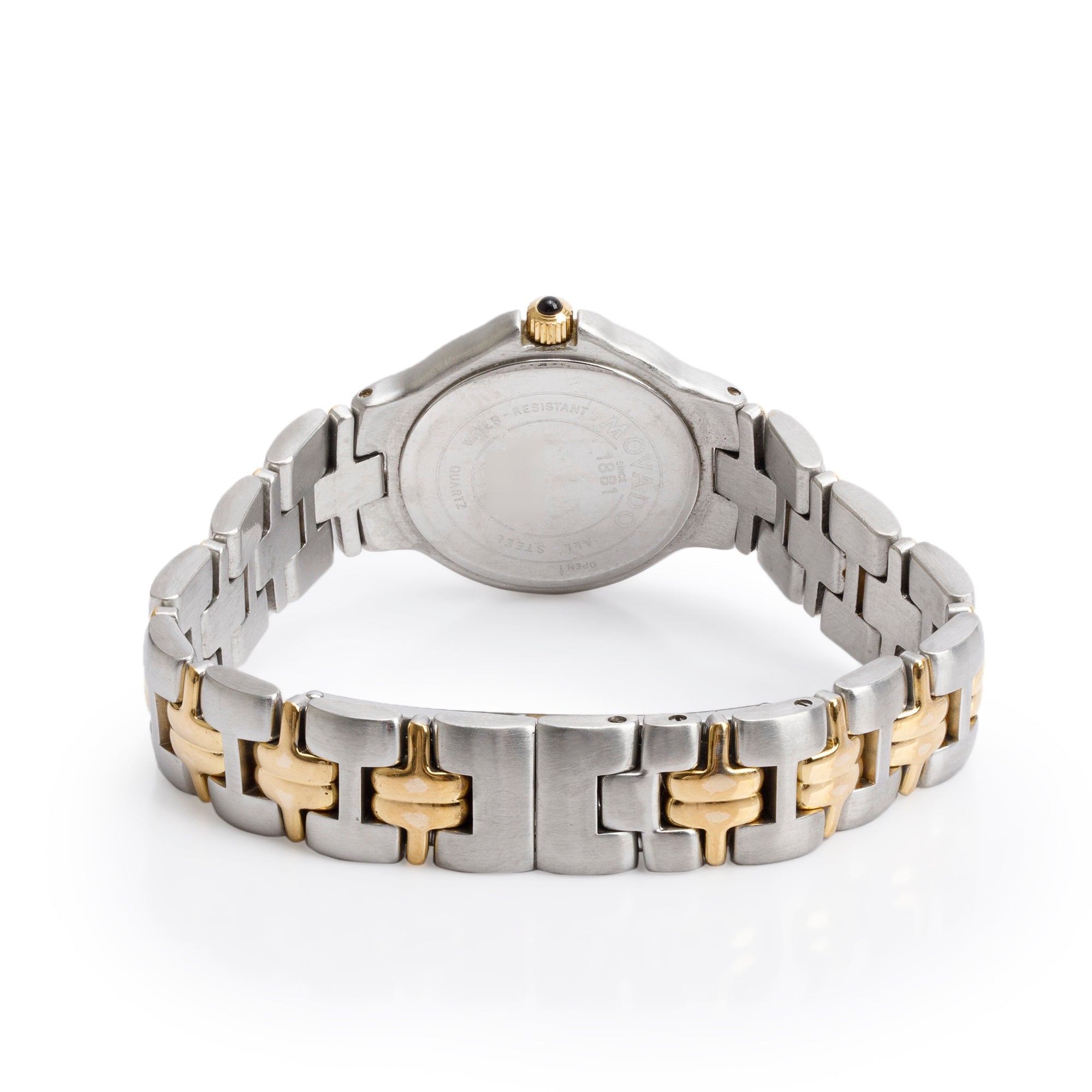 Movado Gold-Plated & Stainless Steel Olympian 26 MM Quartz Watch