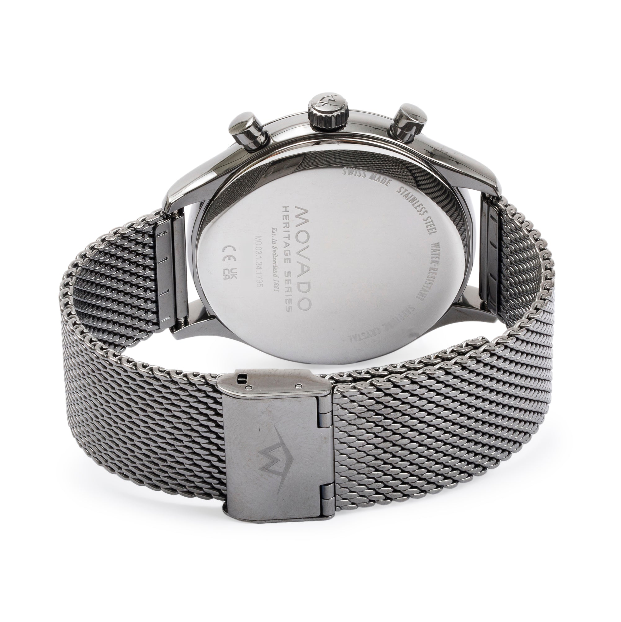 Movado Heritage Series Stainless Steel Calendoplan 43 MM Quartz Watch