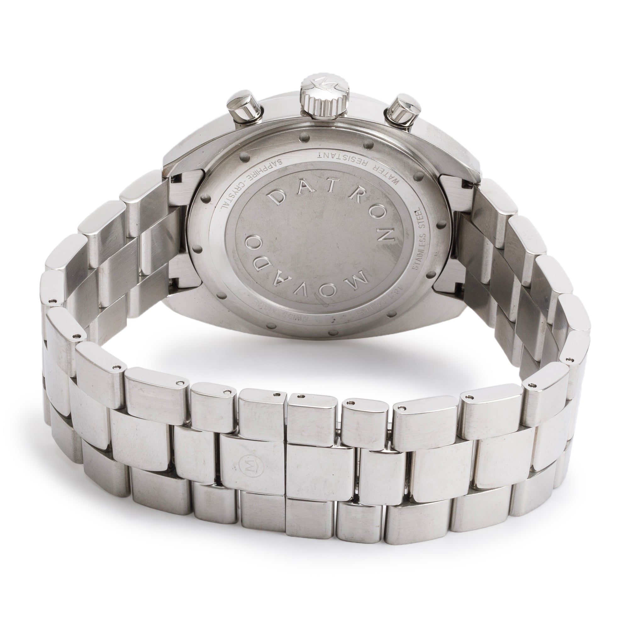 Movado Heritage Series Stainless Steel Datron 41 MM Chronograph Quartz Watch