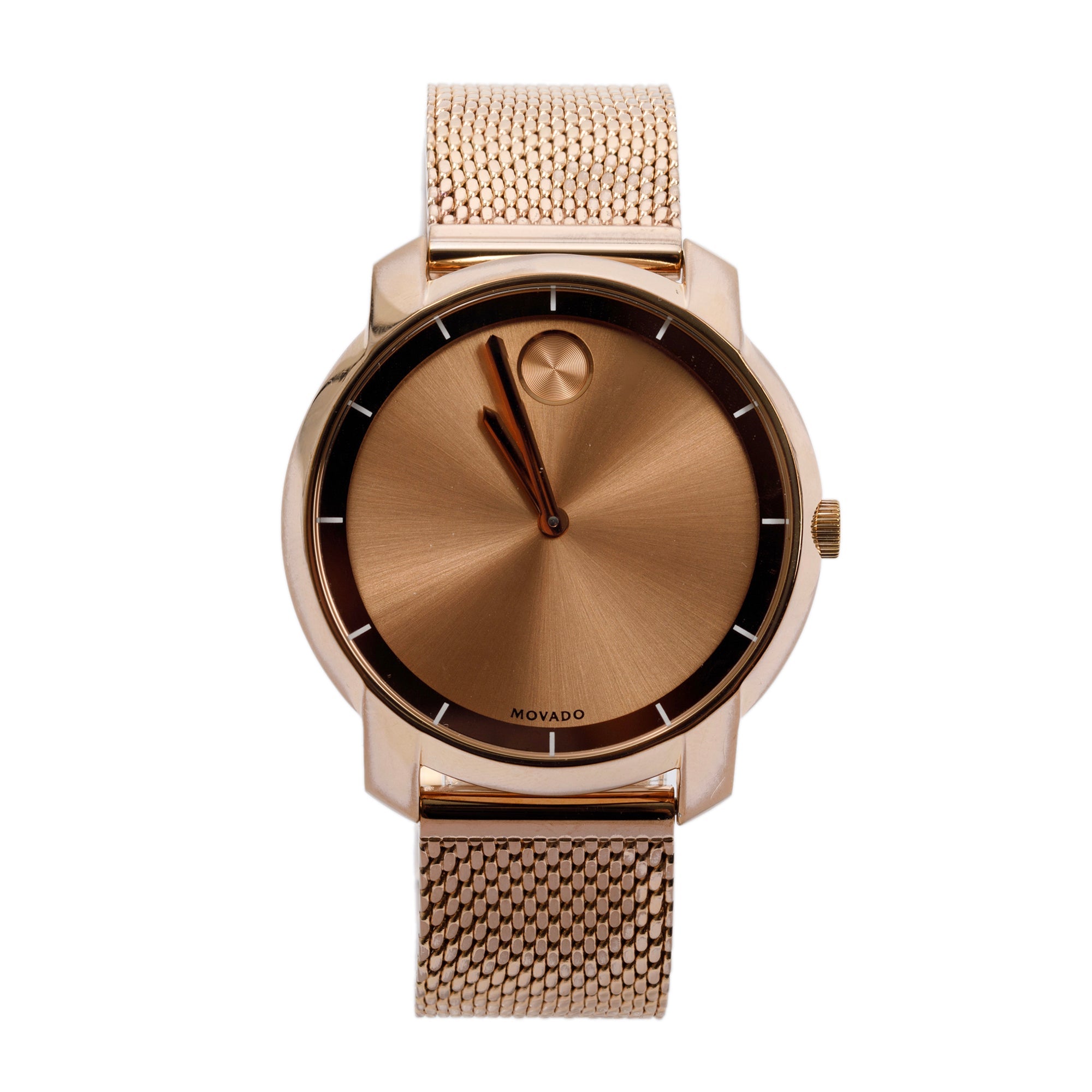 Movado Rose Gold Plated Stainless Steel Bold 36 MM Watch