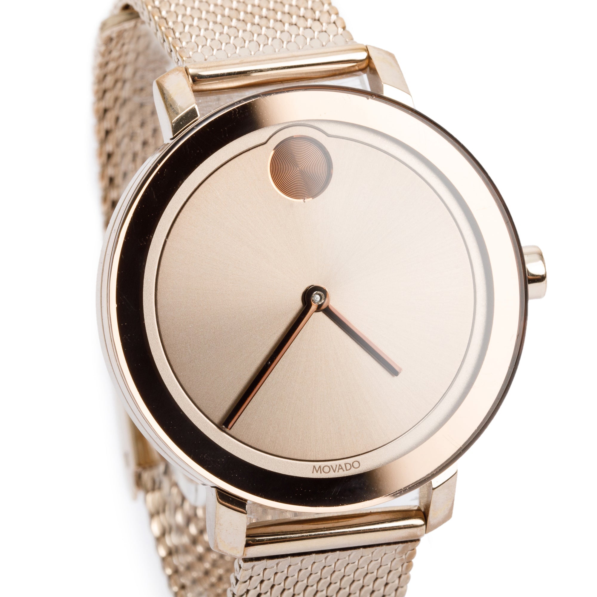 Movado Rose Gold Plated Stainless Steel Bold Evolution 34 MM Watch
