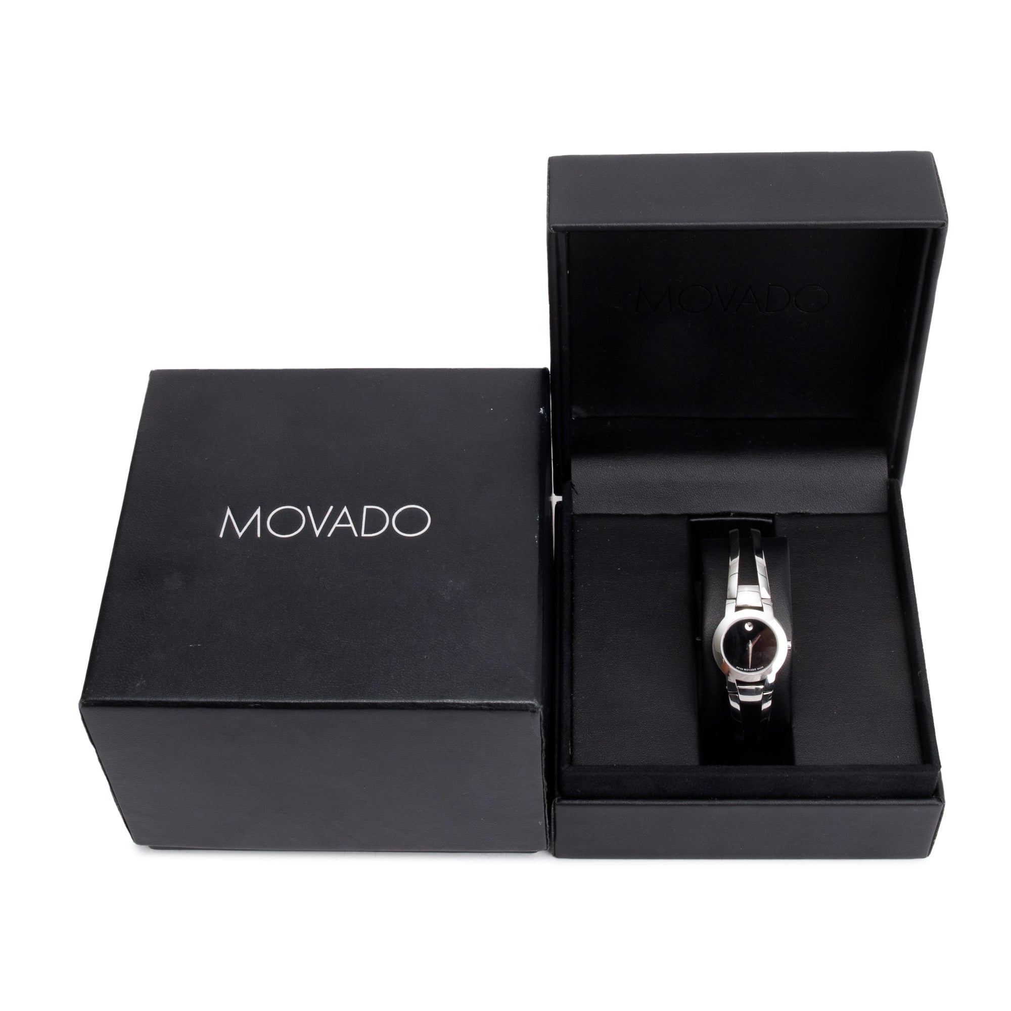 Movado Stainless Steel Amorosa 24 MM Quartz Watch w/ Box