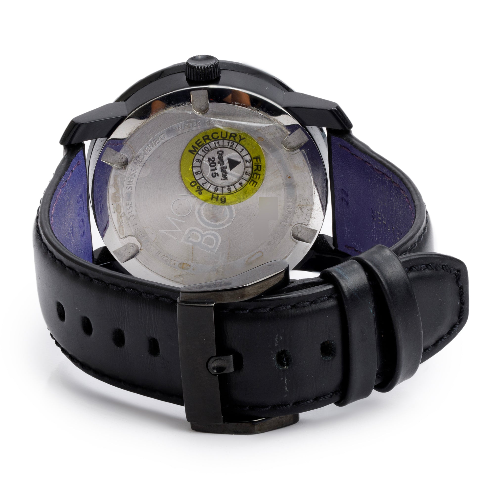 Movado Stainless Steel & Black PVD Bold 42 MM Quartz Watch