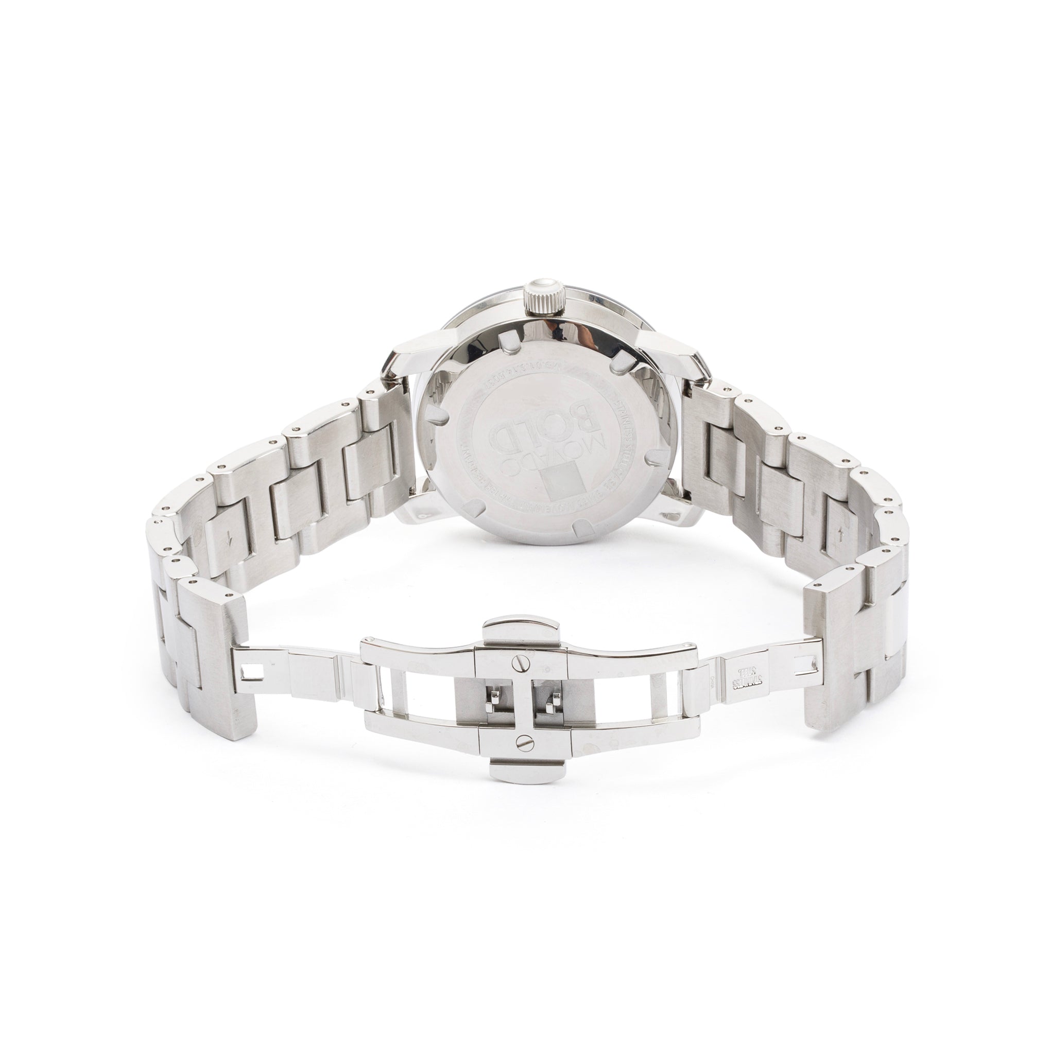 Movado Stainless Steel Bold 36 MM Quartz Watch w/ Box & Papers