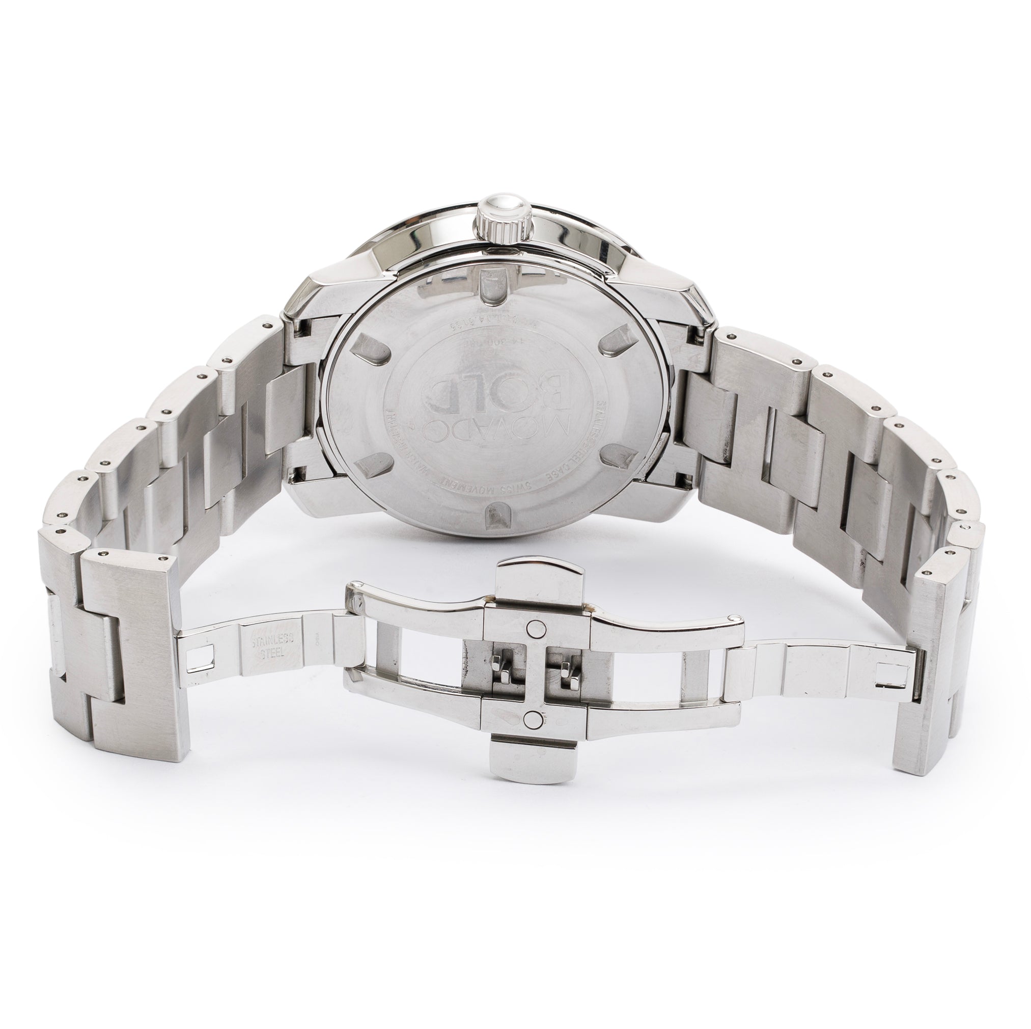 Movado Stainless Steel Bold 42.5 MM Quartz Watch