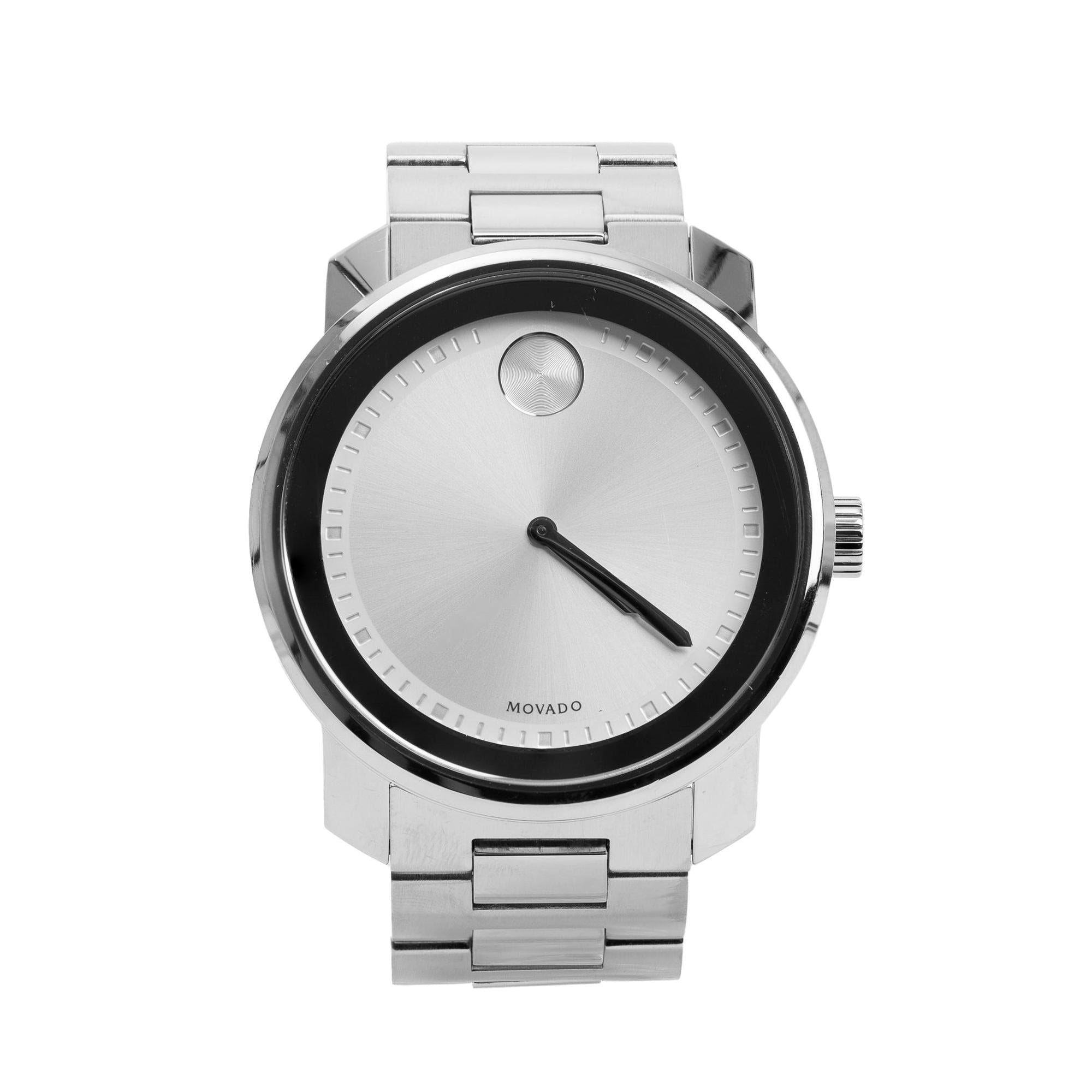 Movado Stainless Steel Bold 42.5 MM Quartz Watch
