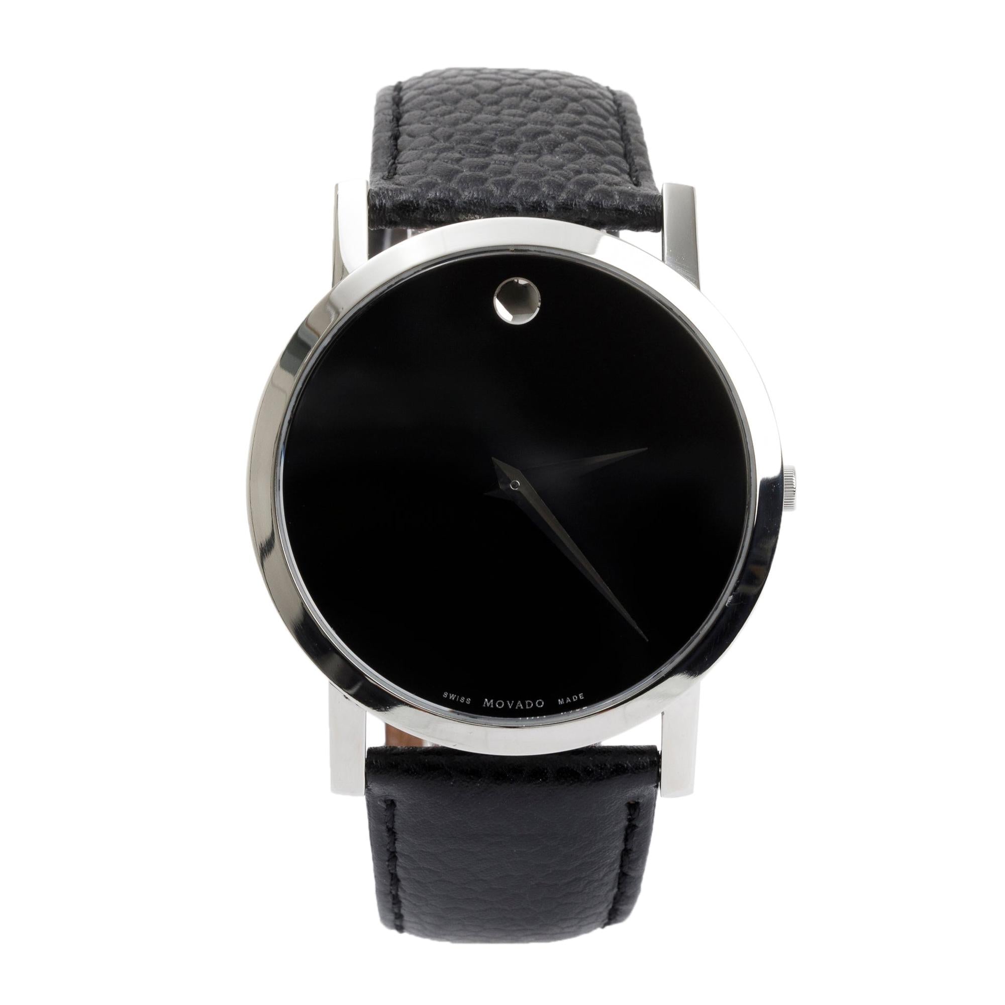 Movado Stainless Steel Classic 40 MM Watch