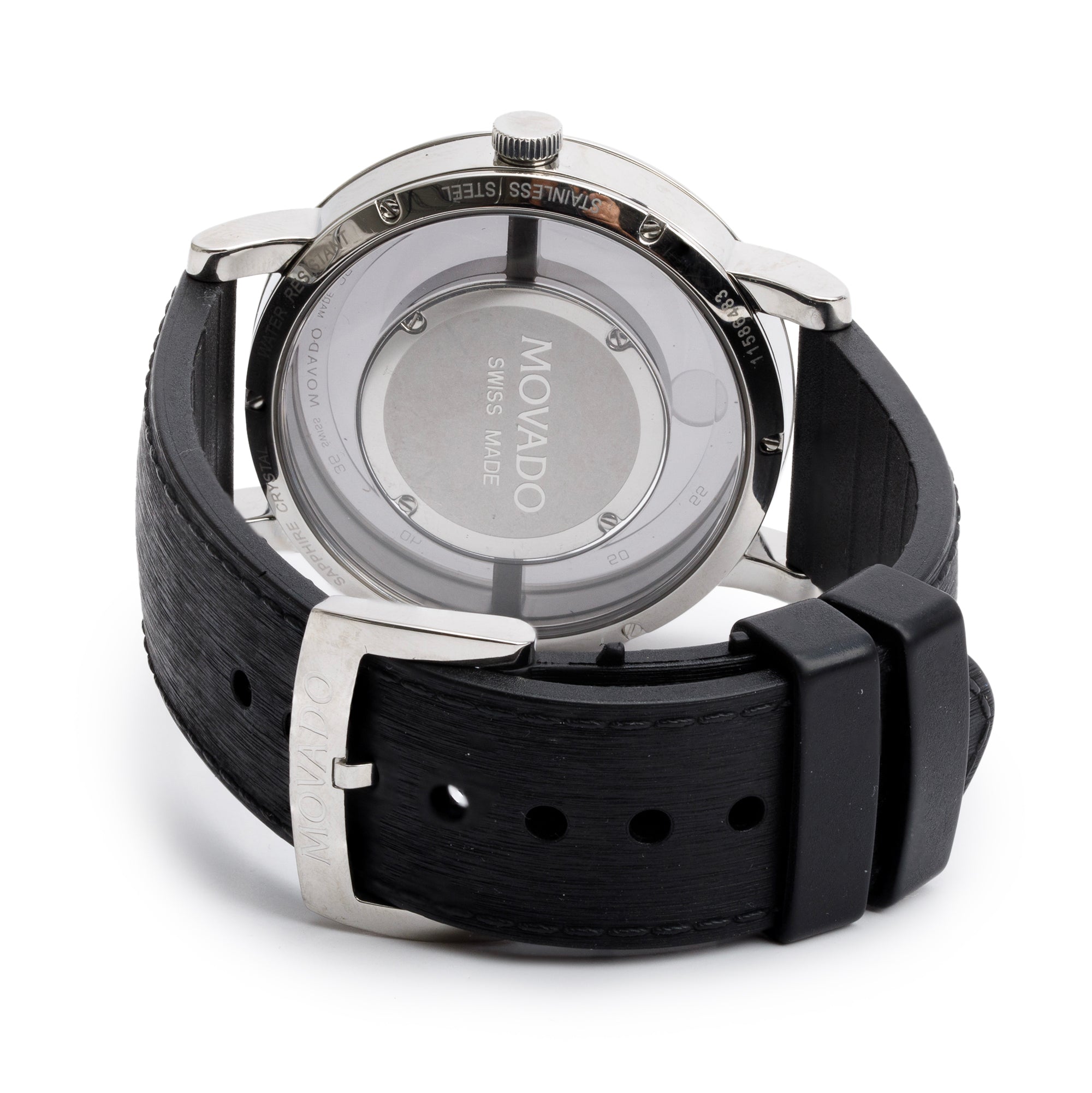 Movado Stainless Steel Museum 43 MM Quartz Watch