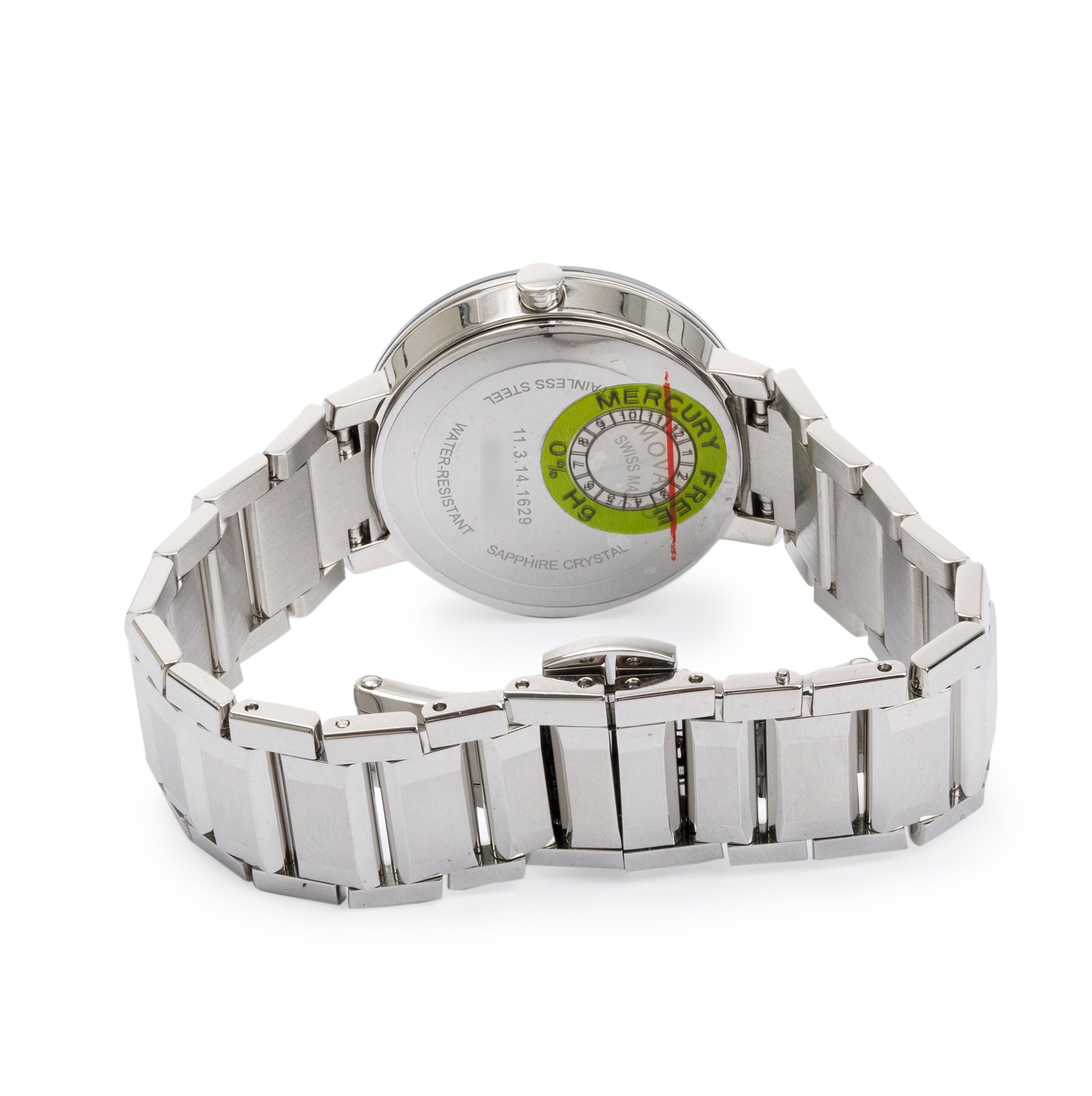 Movado Stainless Steel Sapphire 28 MM Quartz Watch w/ Box