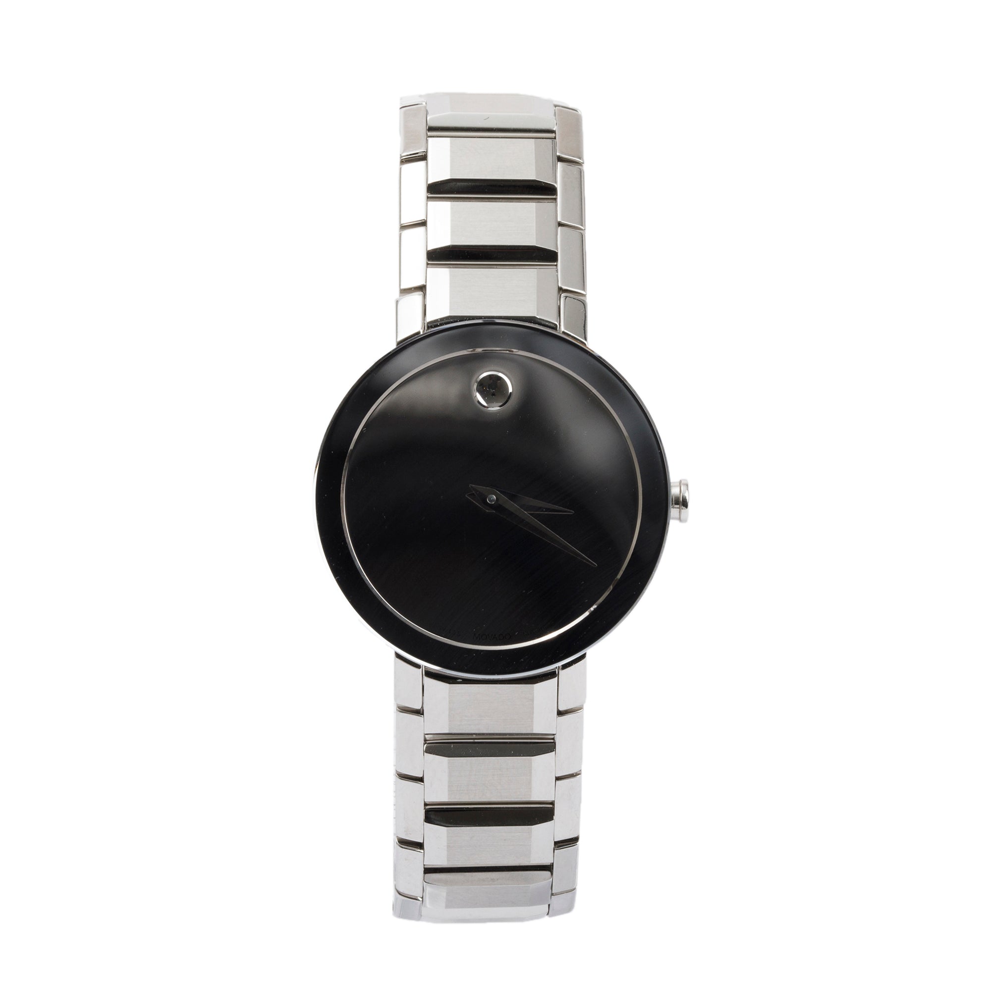 Movado Stainless Steel Sapphire 28 MM Quartz Watch w/ Box