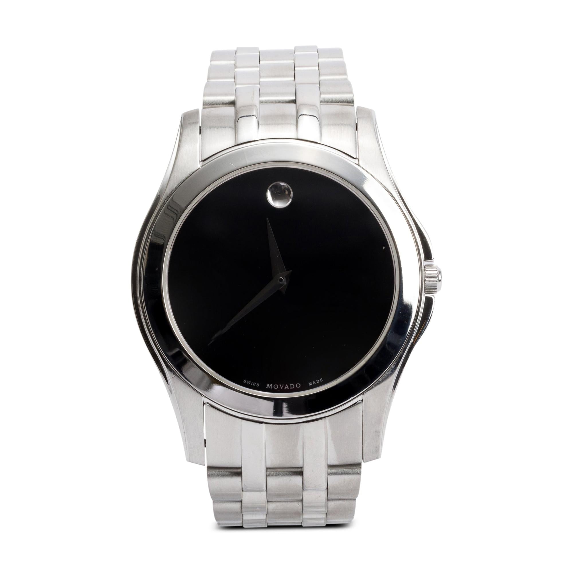 Movado Stainless Steel Swiss Collection 40 MM Quartz Watch