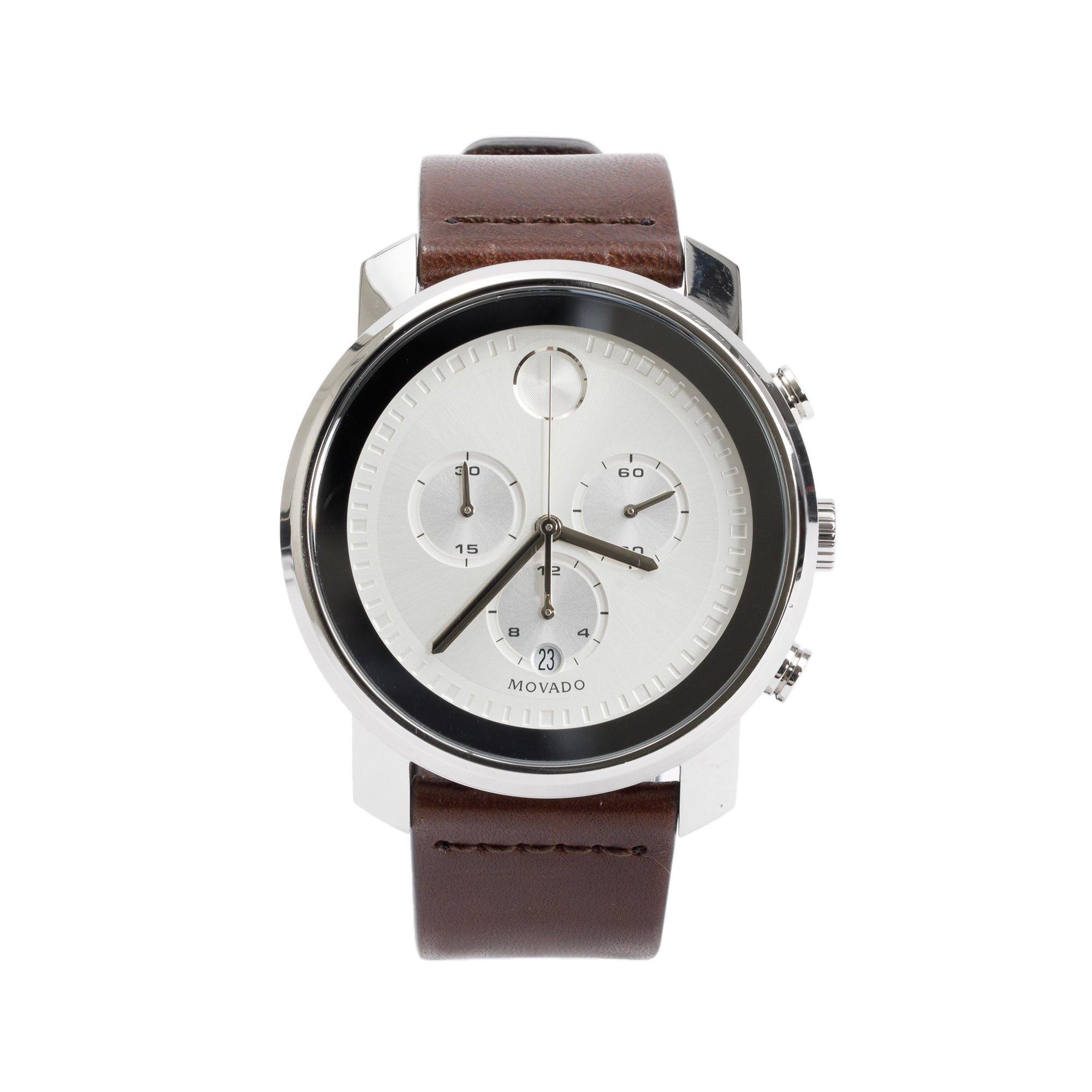 Movado Stainless Steel Verso Bold 44 MM Quartz Watch