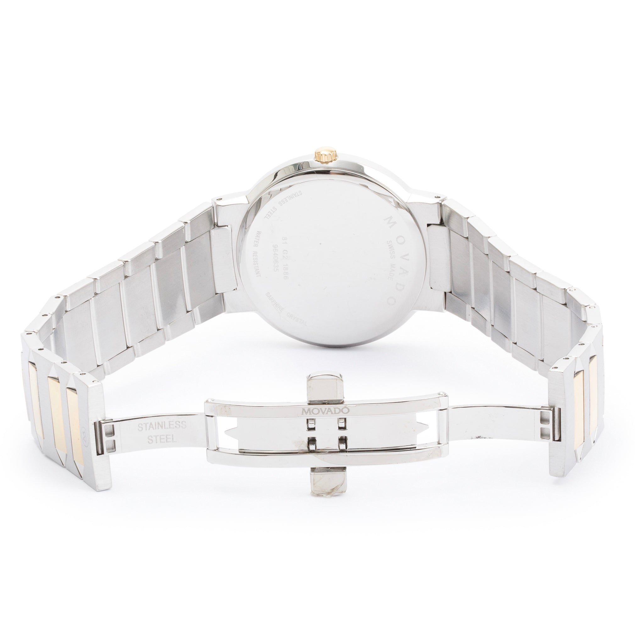 Movado Two-Tone Stainless Steel 38 MM Temo Watch