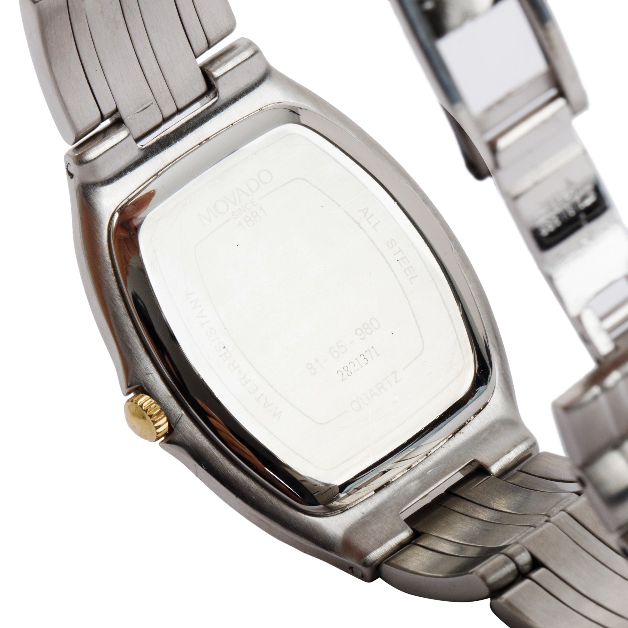 Movado Vintage Two-Tone Stainless Steel Guilloche Dial 32 MM Watch