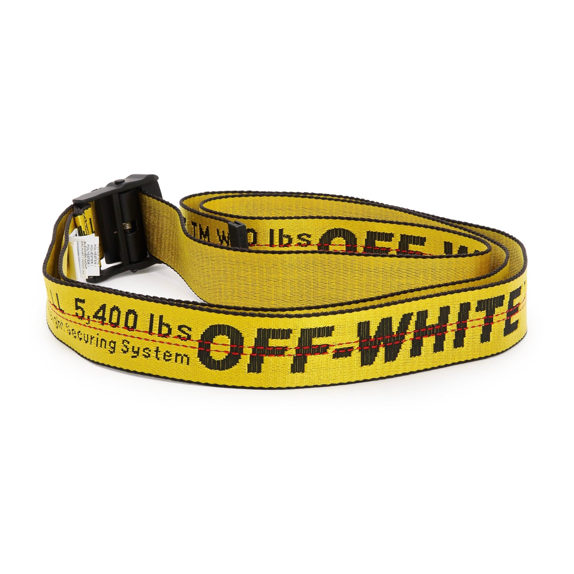 Off-White Yellow & Black Industrial Nylon Belt