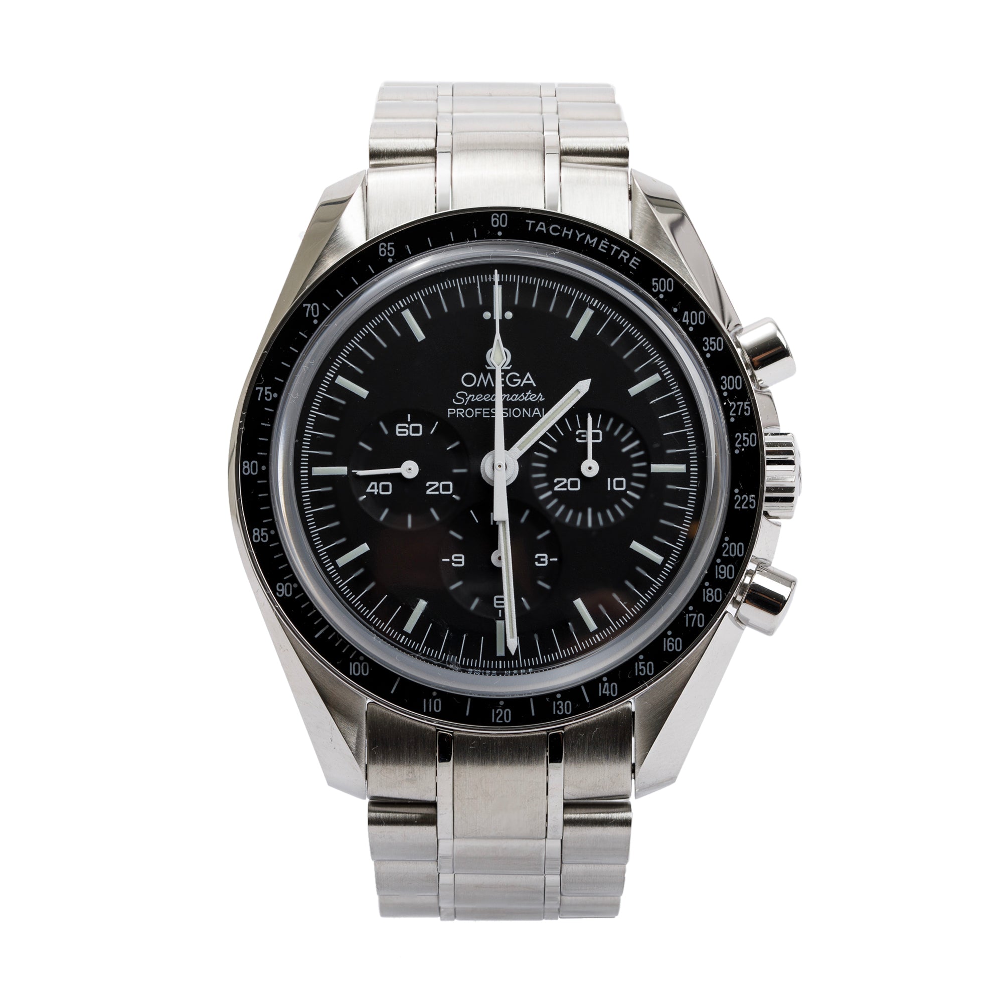 Omega 2021 Stainless Steel Speedmaster Moonwatch Professional 42 MM Watch w/ Box & Papers