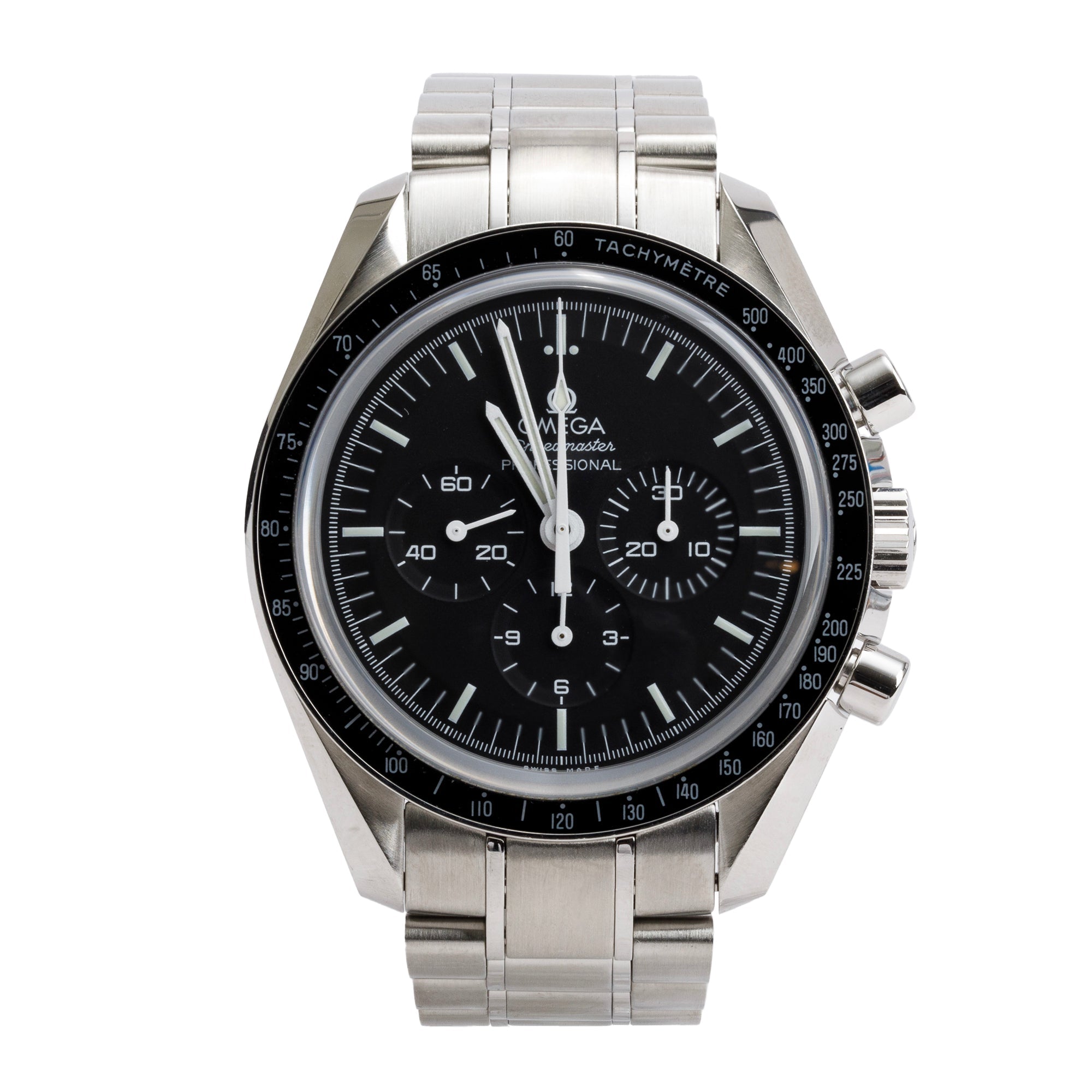 Omega 2021 Stainless Steel Speedmaster Moonwatch Professional 42 MM Watch w/ Box & Papers
