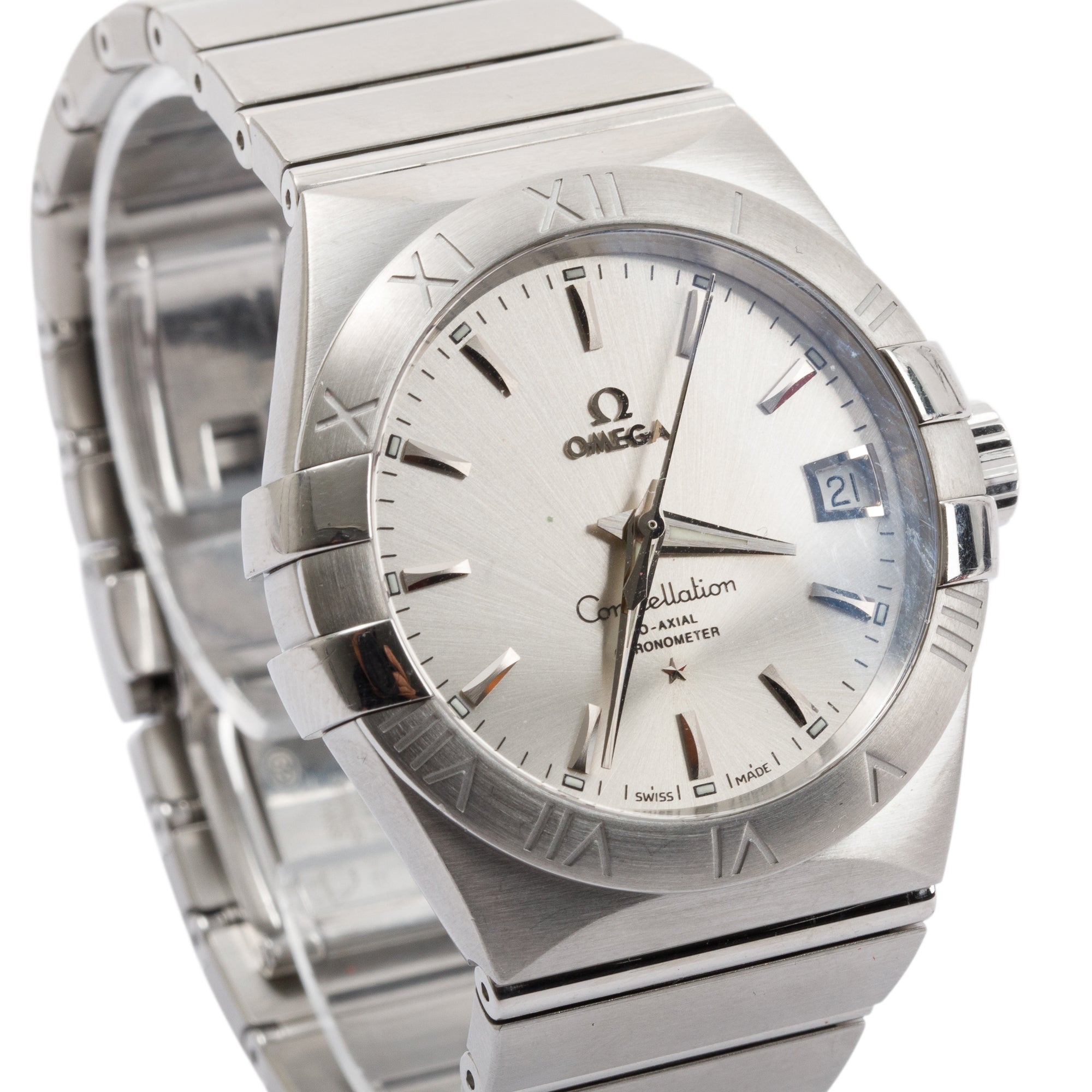 Omega 2022 Stainless Steel Constellation Co-Axial Chronometer 38 MM Automatic Watch w/ Box & Papers