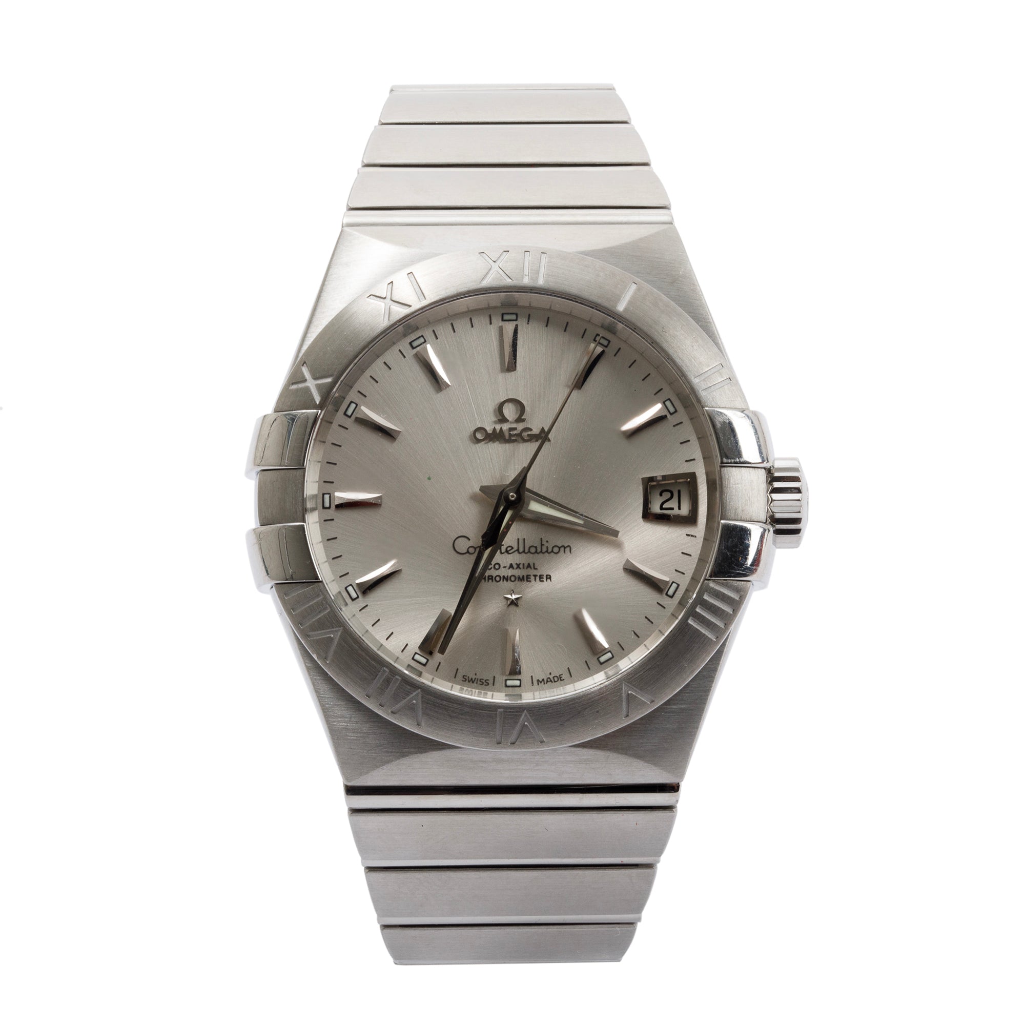 Omega 2022 Stainless Steel Constellation Co-Axial Chronometer 38 MM Automatic Watch w/ Box & Papers
