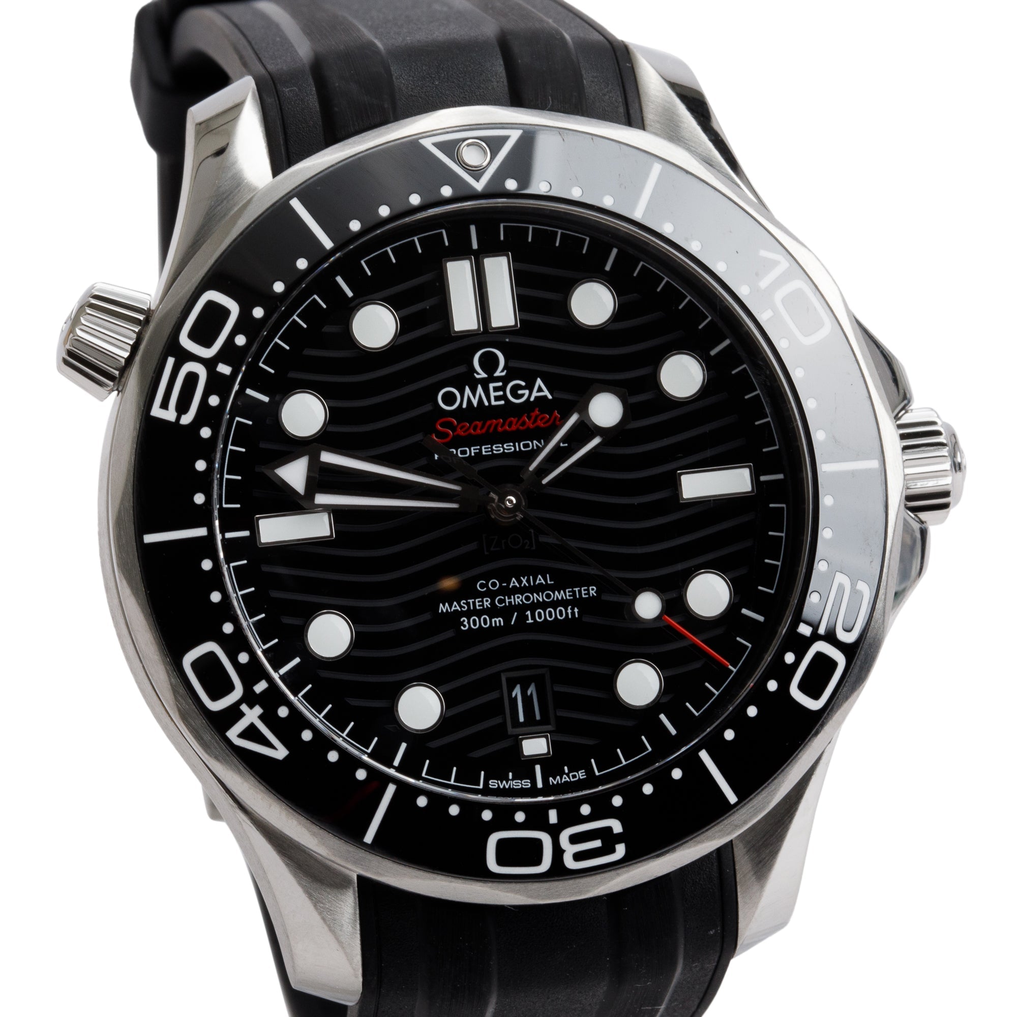 Omega 2022 Stainless Steel Seamaster Diver 300M Master Co-Axial Chronometer 42 MM Watch w/ Box & Papers