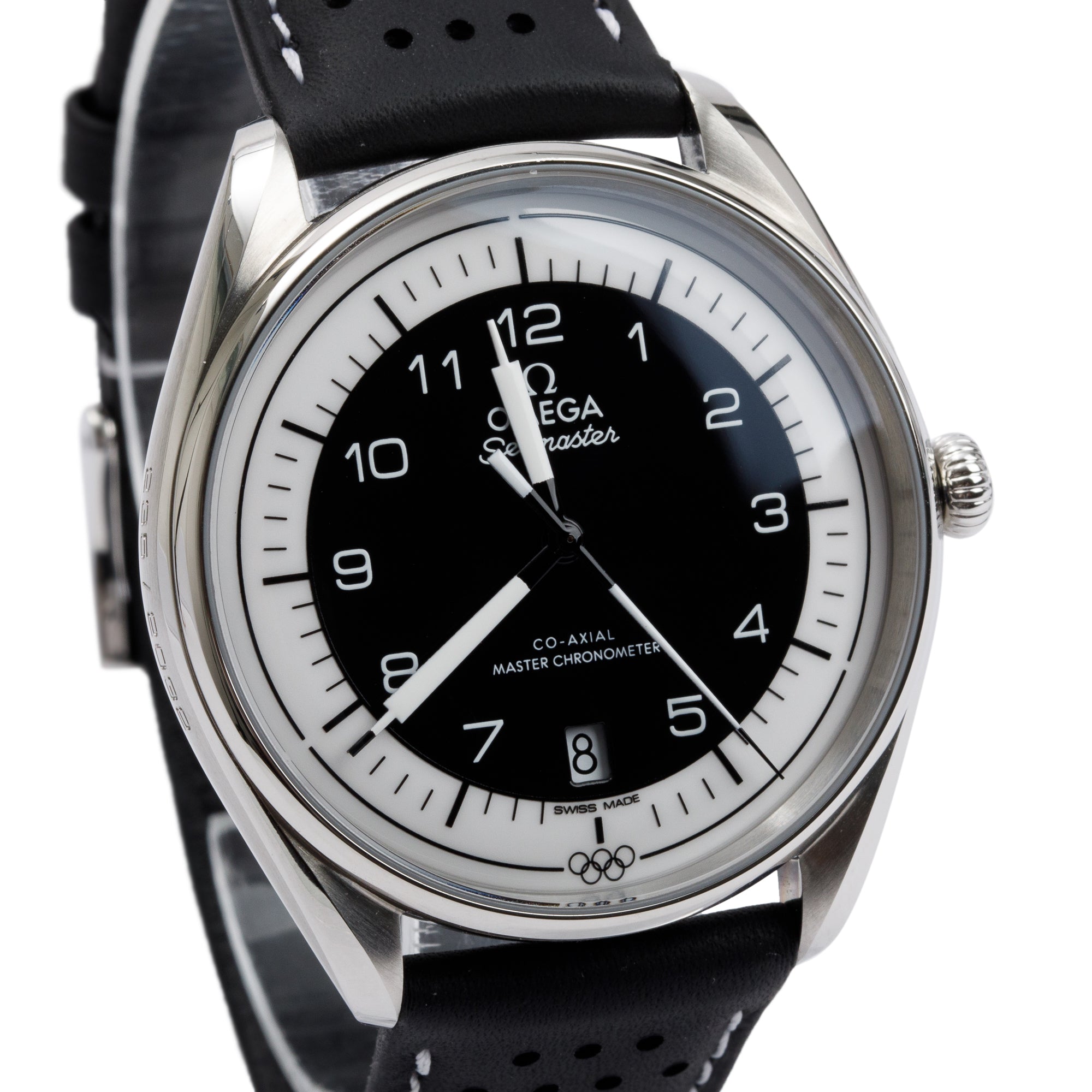 Omega 2023 Stainless Steel Seamaster Planet Ocean Olympic Official Timekeeper 39.5 MM Automatic Watch w/ Box & Papers