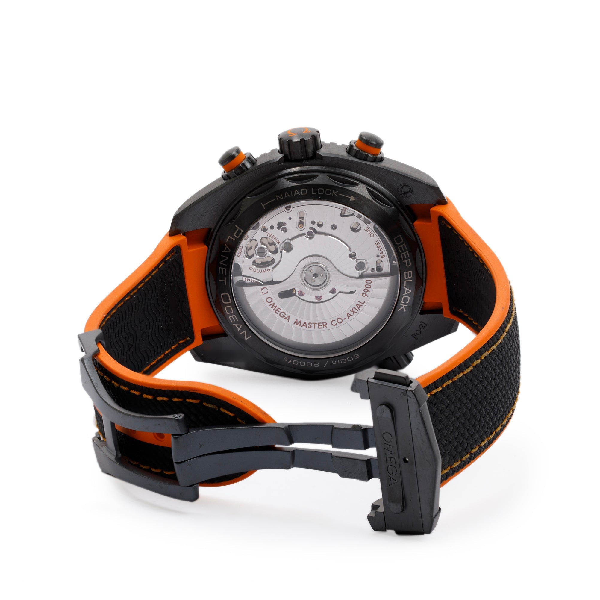 Omega Deep Black Seamaster Planet Ocean 600M Co-Axial Master Chronometer Chronograph 45.5MM Automatic Watch w/ Box & Papers