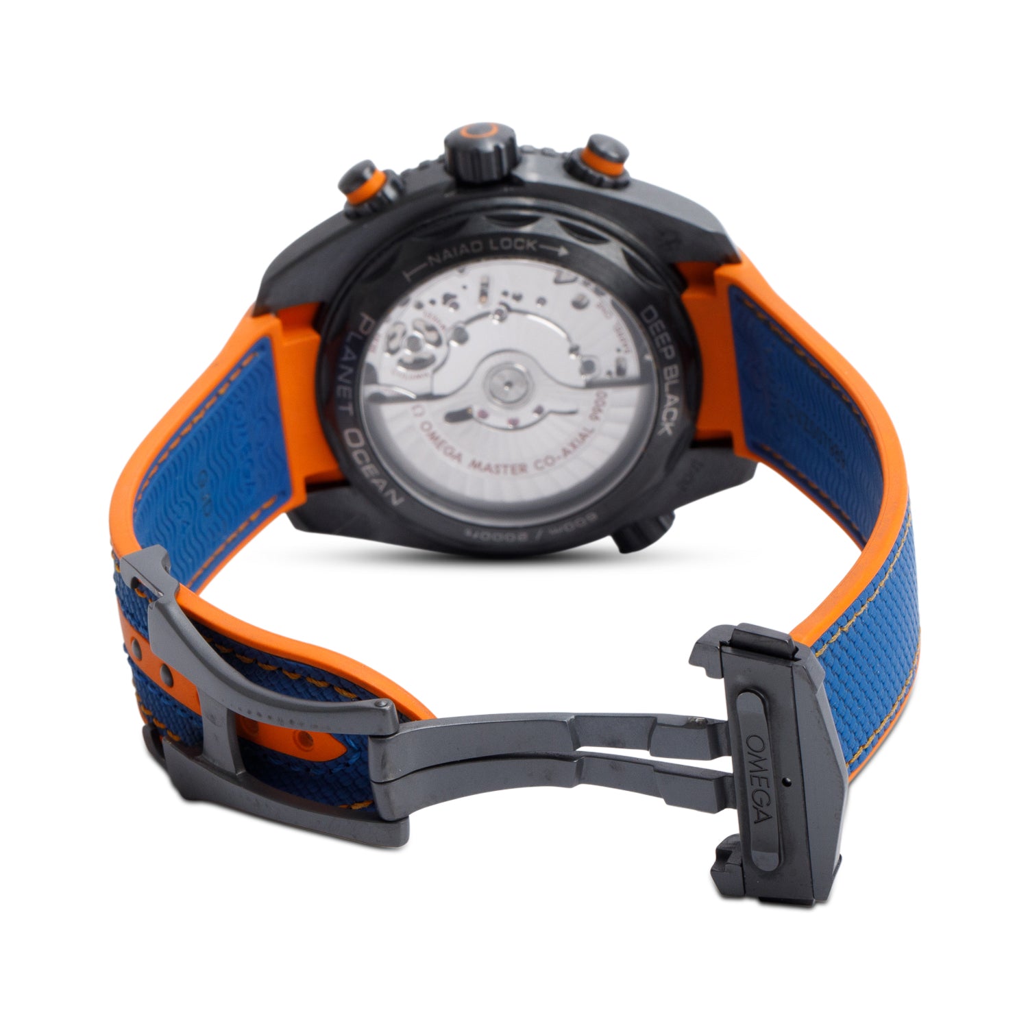 Omega Deep Black Seamaster Planet Ocean 600M Co-Axial Master Chronometer Chronograph 45.5MM Automatic Watch w/ Box, Papers & Extra Strap