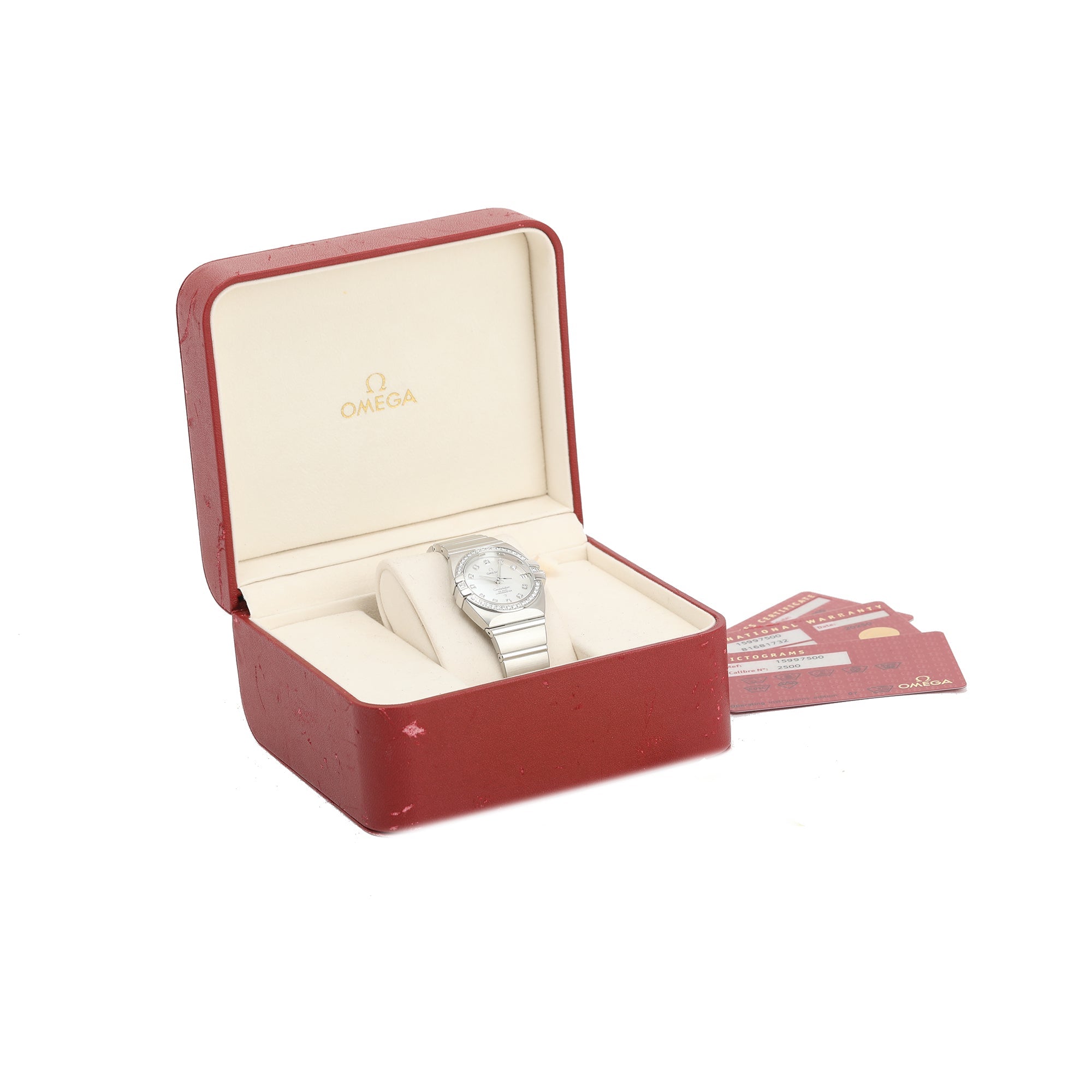 Omega Diamond Constellation Double Eagle Chronometer Automatic Watch w/ Box & Papers