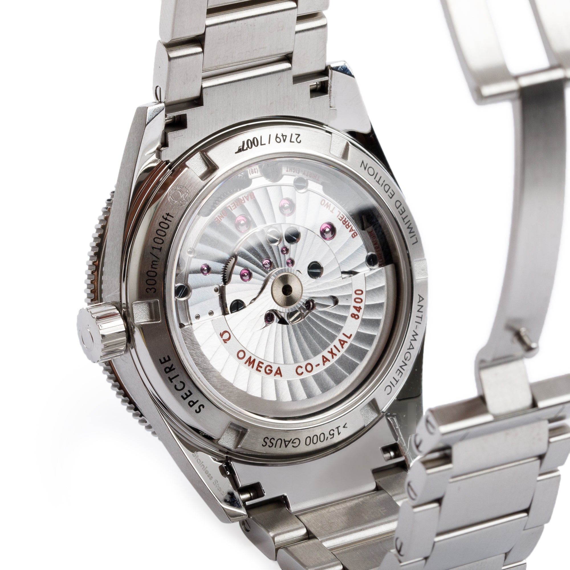 Omega Limited Editon James Bond Spectre Stainless Steel Seamaster 300 Master Co-Axial Chronometer 41 MM Watch