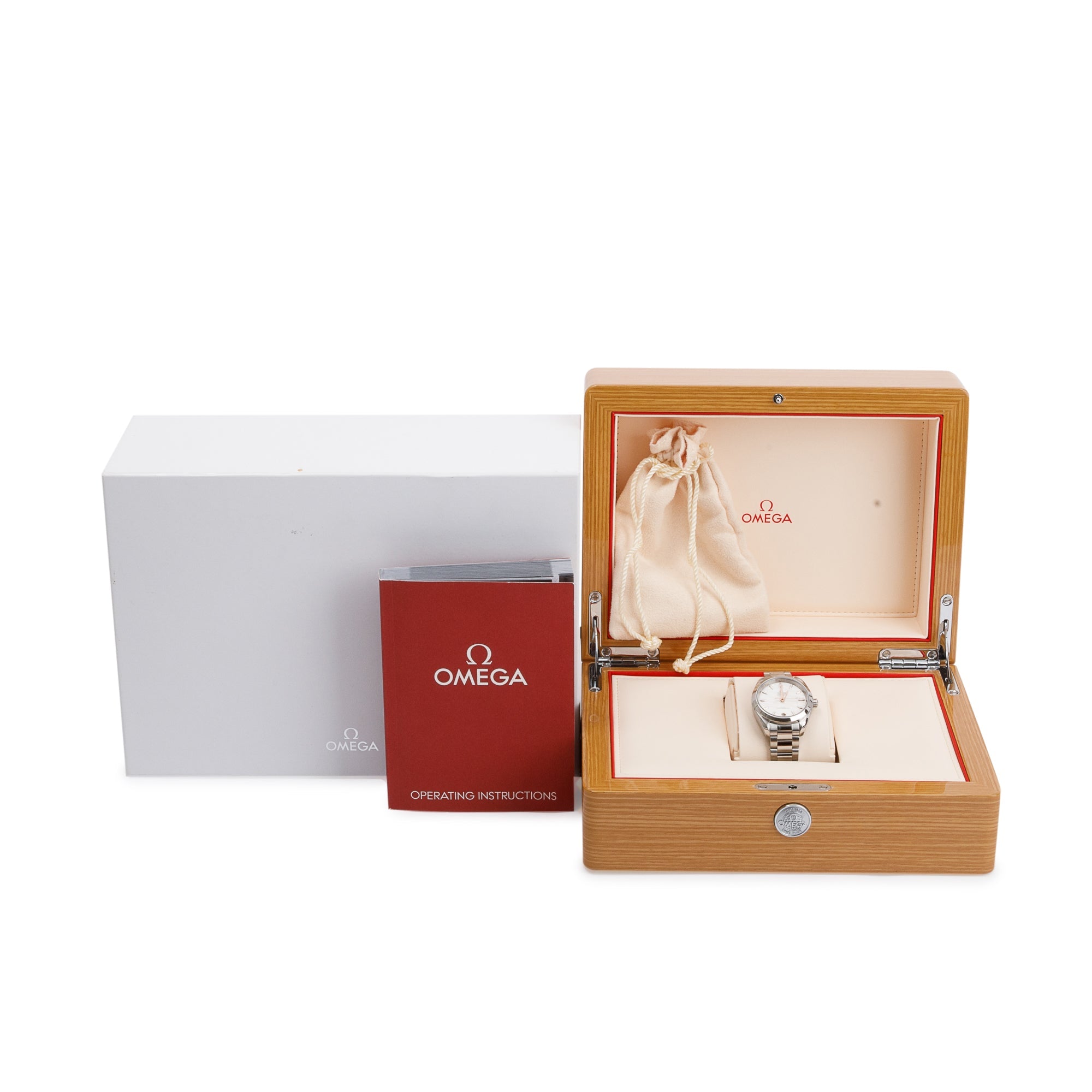 Omega Seamaster Aqua Terra Master Chronometer 34 MM Watch w/ Box