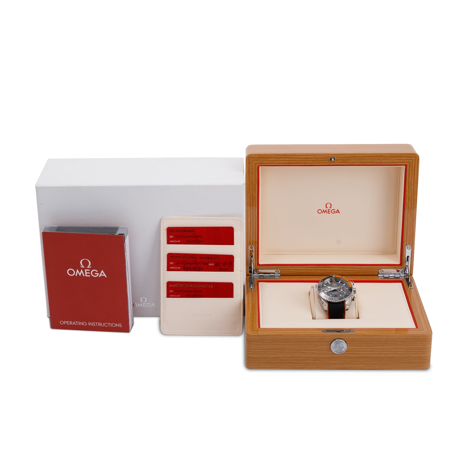 Omega Seamaster Planet Ocean 600M Co-Axial Master Chronometer Chronograph Automatic Watch w/ Box & Papers